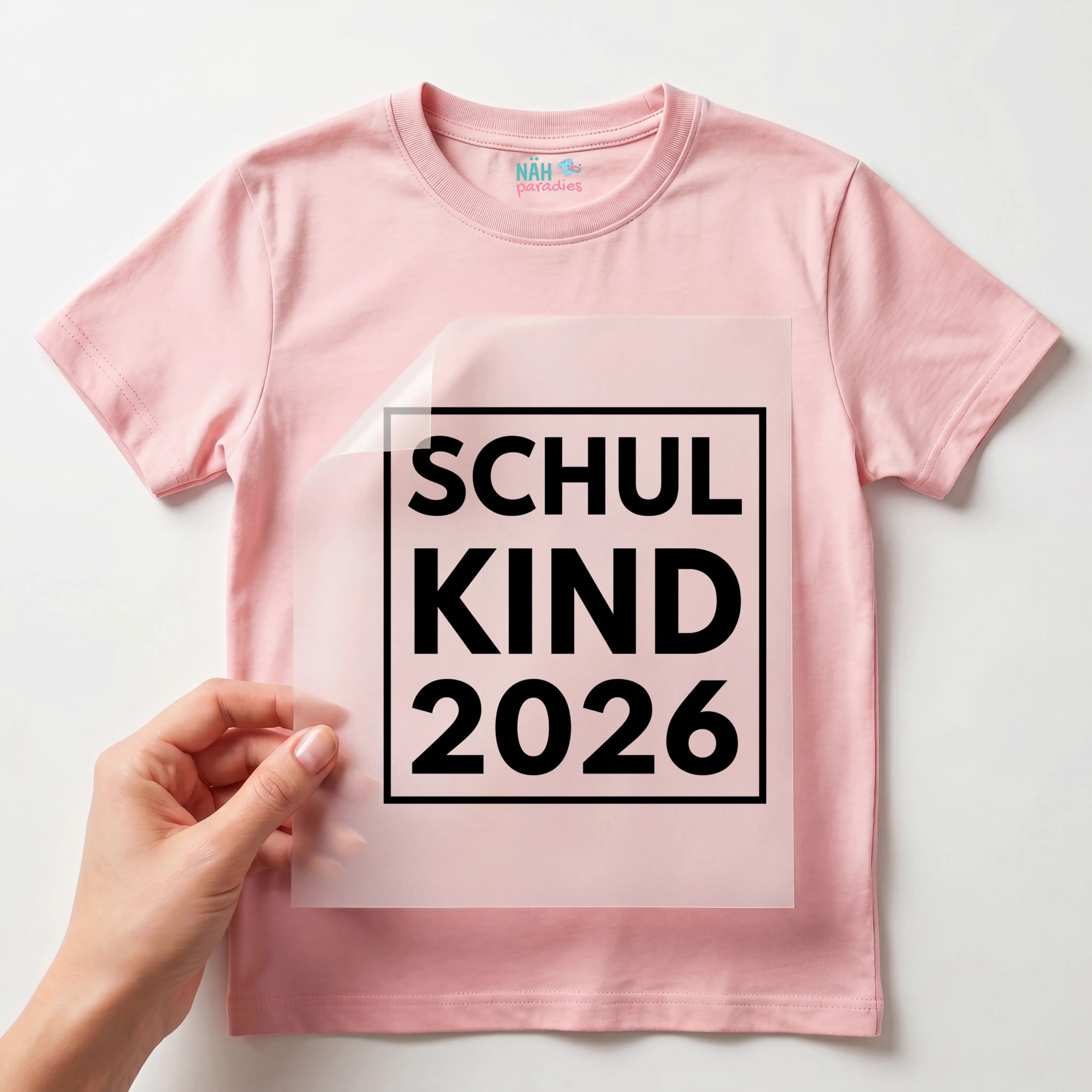 Bügelbild Schulkind 2026 Quadratisch