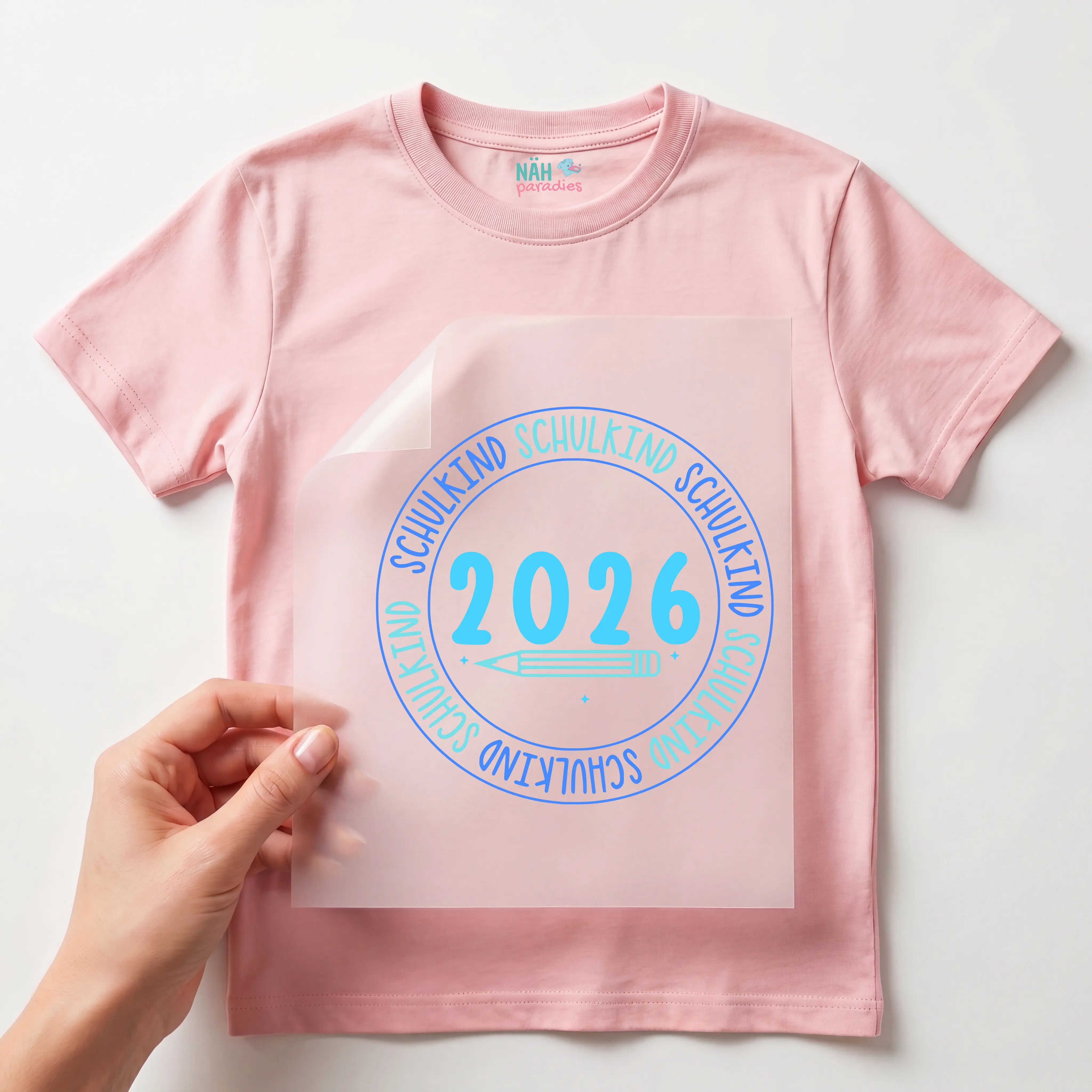 Bügelbild Schulkind Kreis 2026