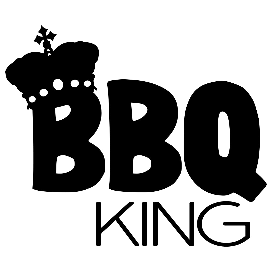 Bügelbild Schriftzug BBQ King - S