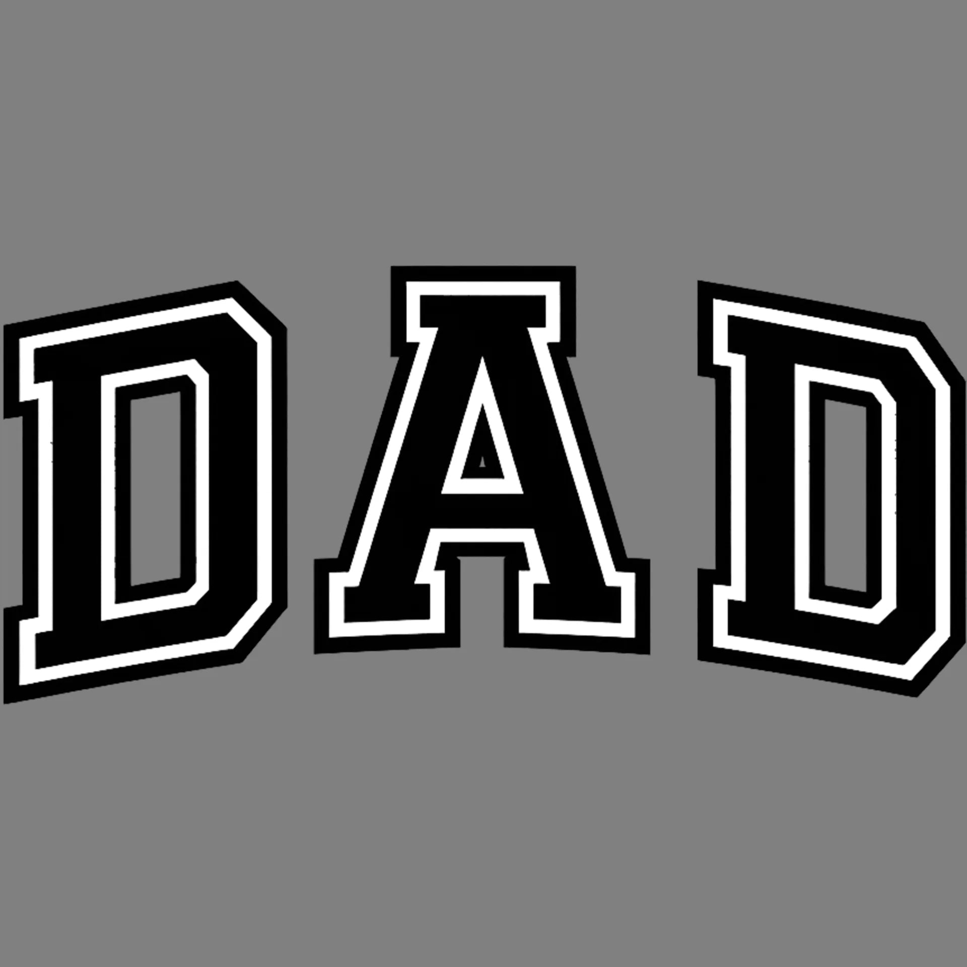 Bügelbild Schriftzug Dad - S