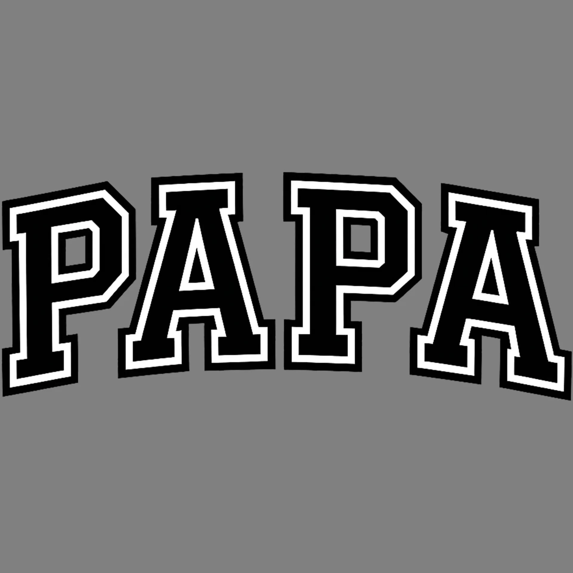 Bügelbild Schriftzug Papa