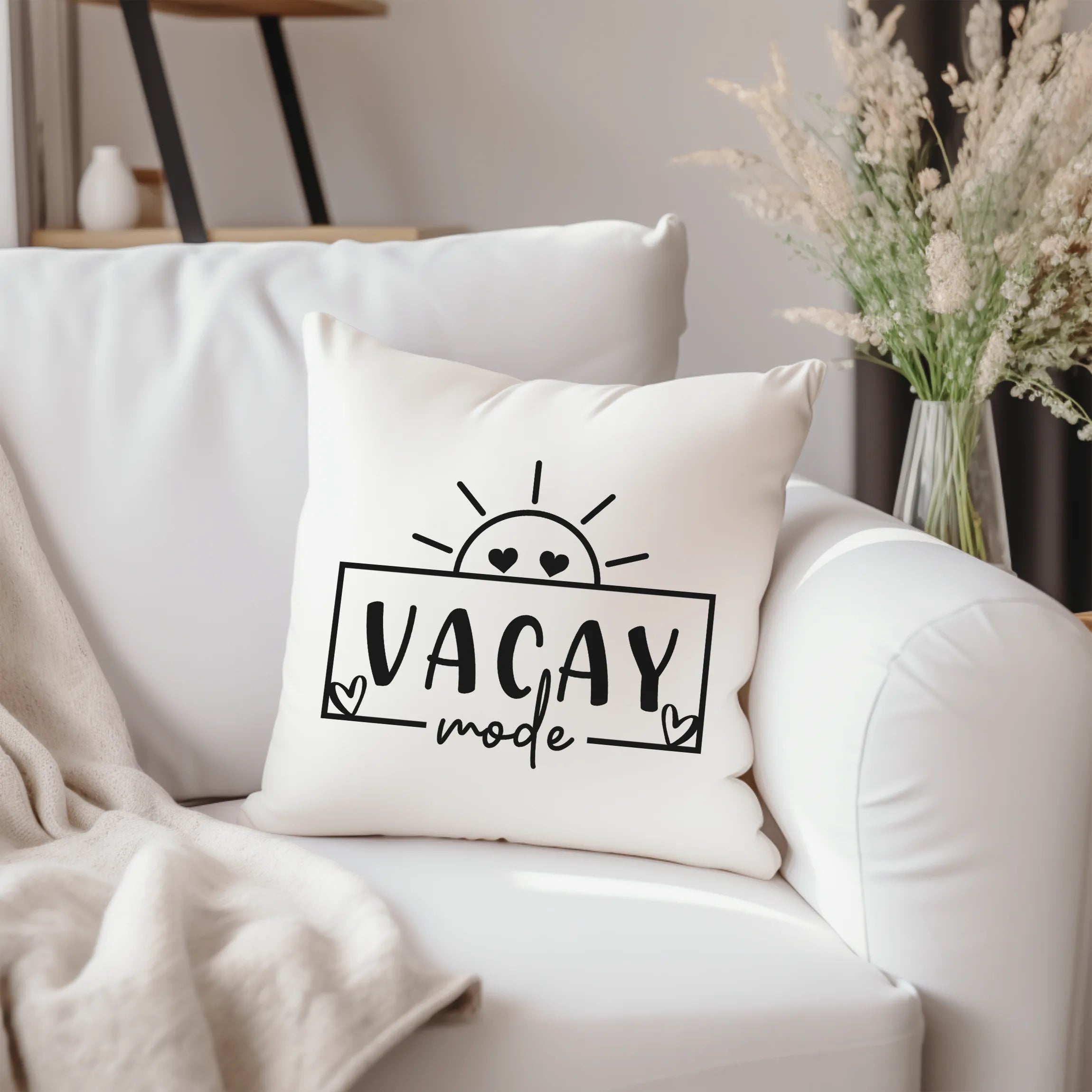 Bügelbild Schriftzug VACAY mode