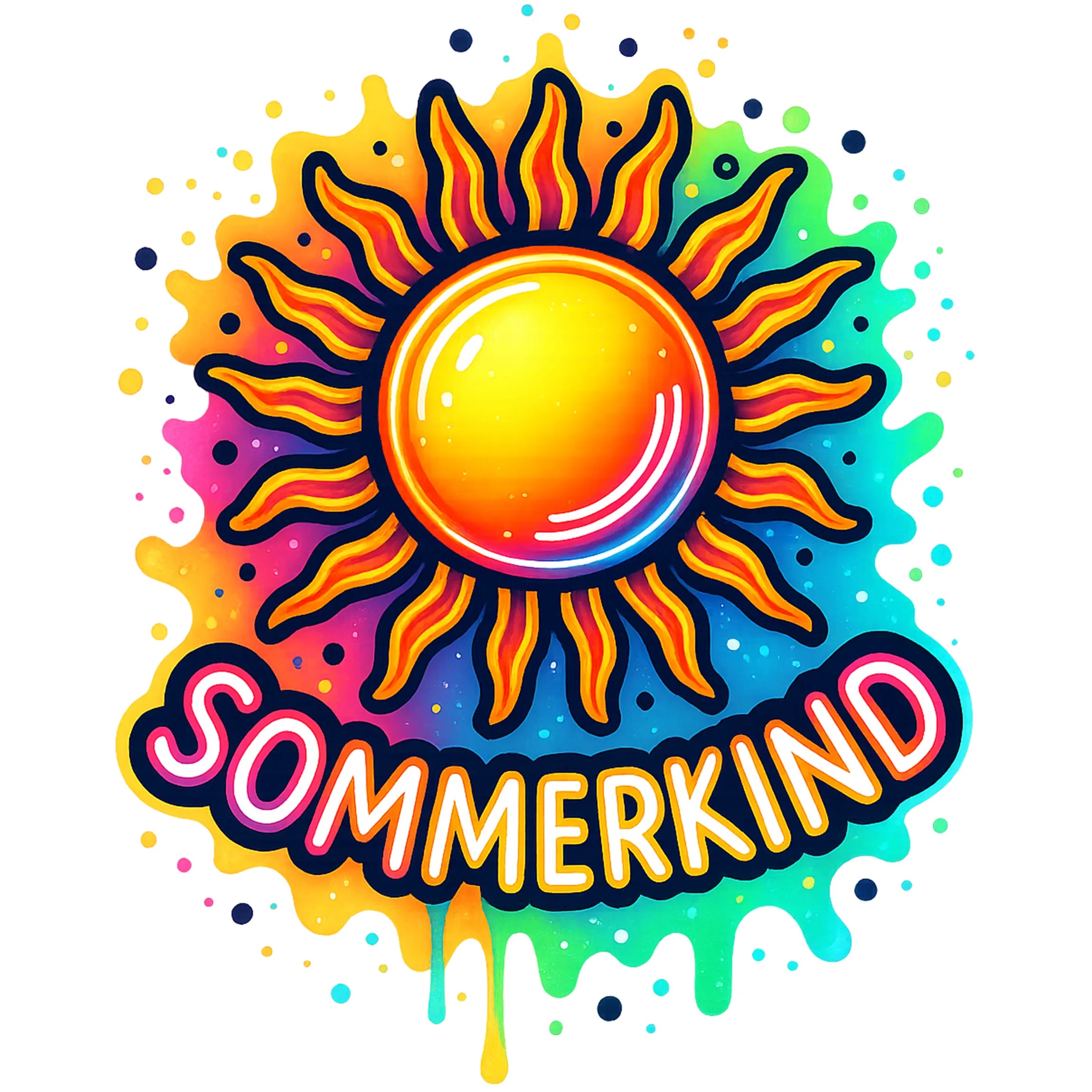 Bügelbild Sonne Sommerkind
