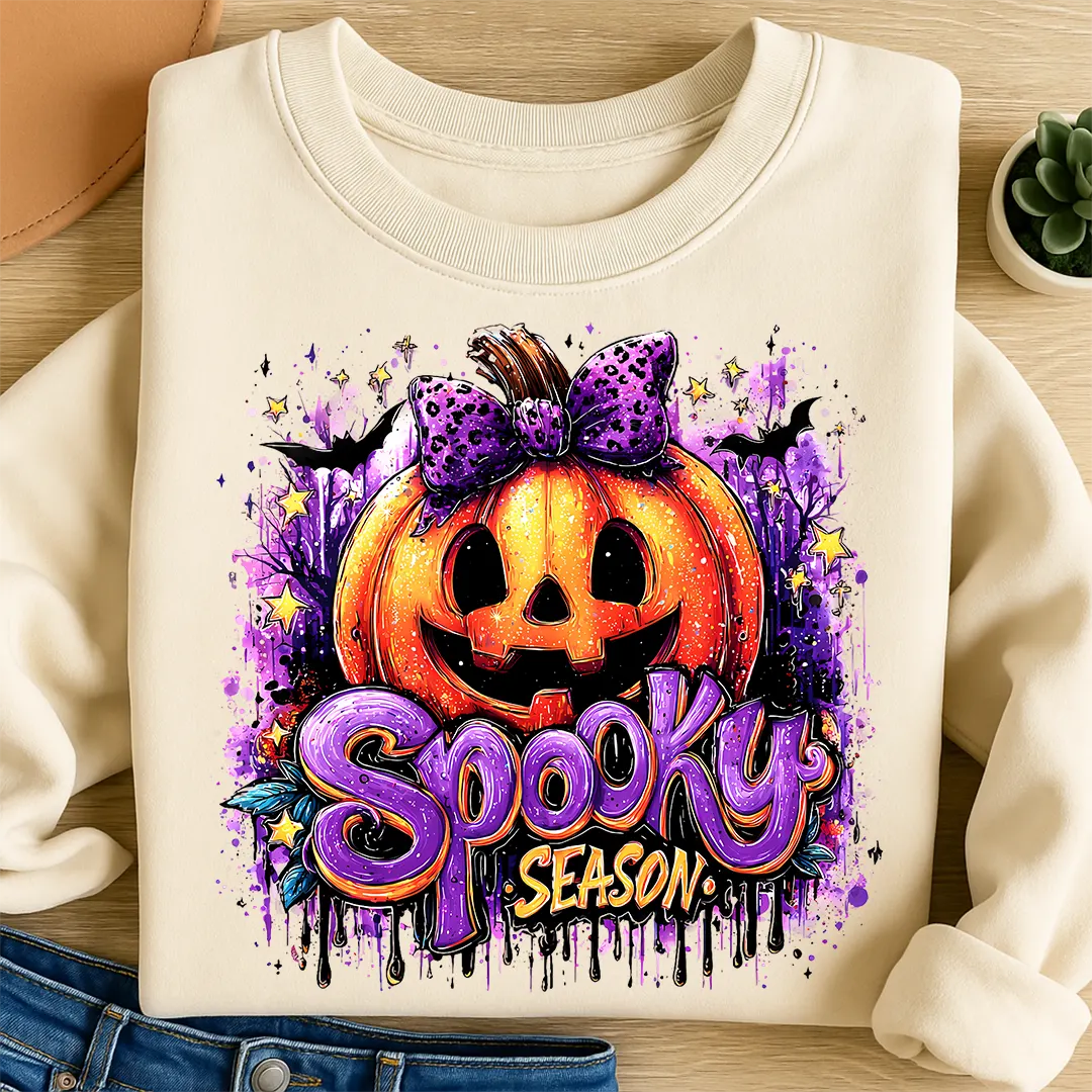 Bügelbild Spooky Season Purple Halloween
