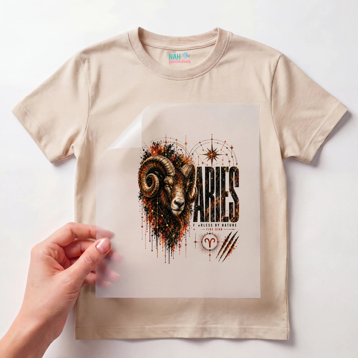 Bügelbild Sternzeichen Widder Aries