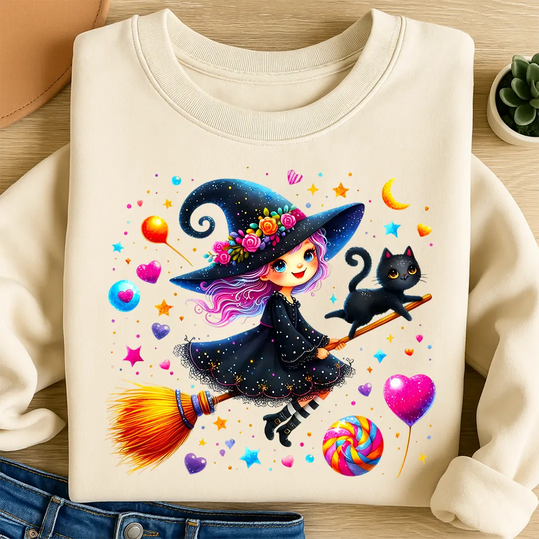 Bügelbild Süßigkeitenhexe