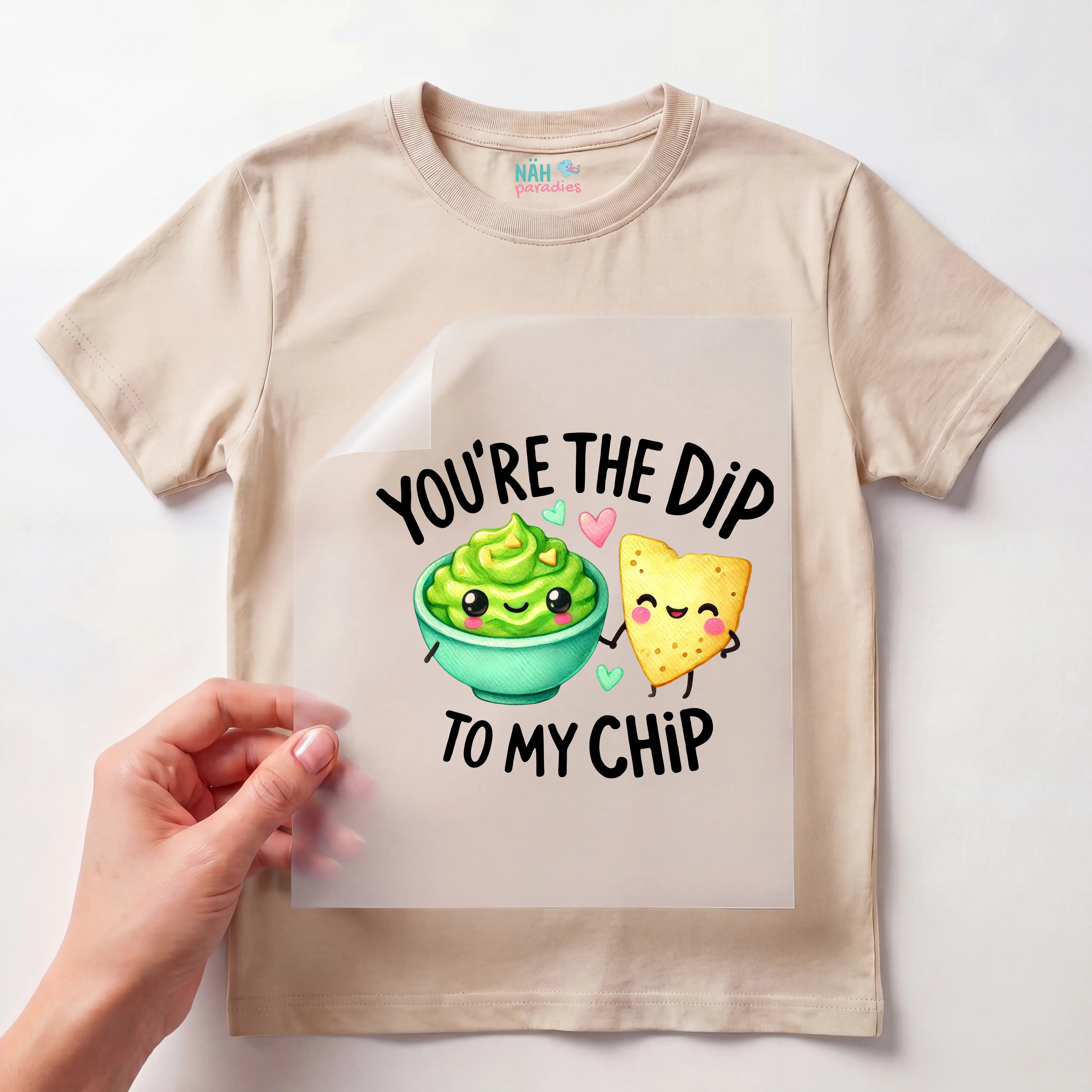 Bügelbild Dip to my Chip