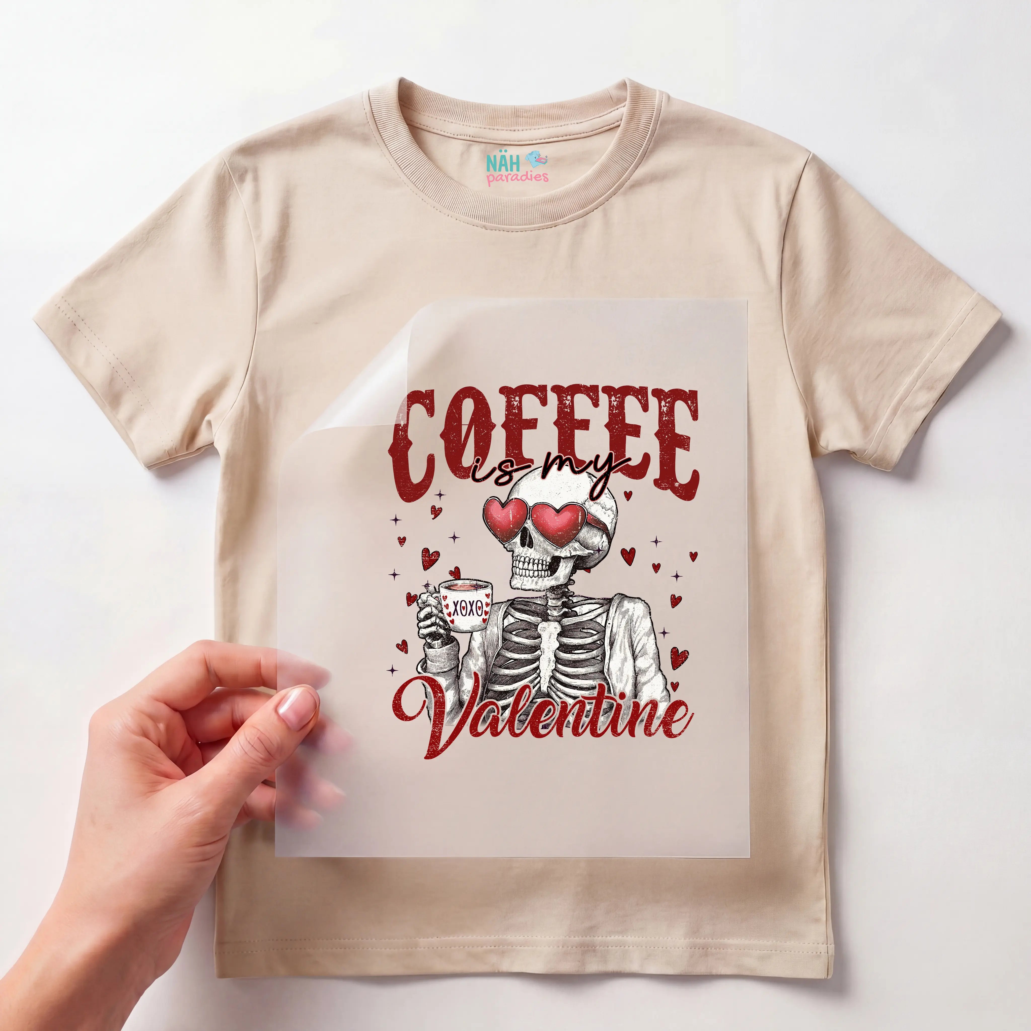 Bügelbild Coffee is my Valentine