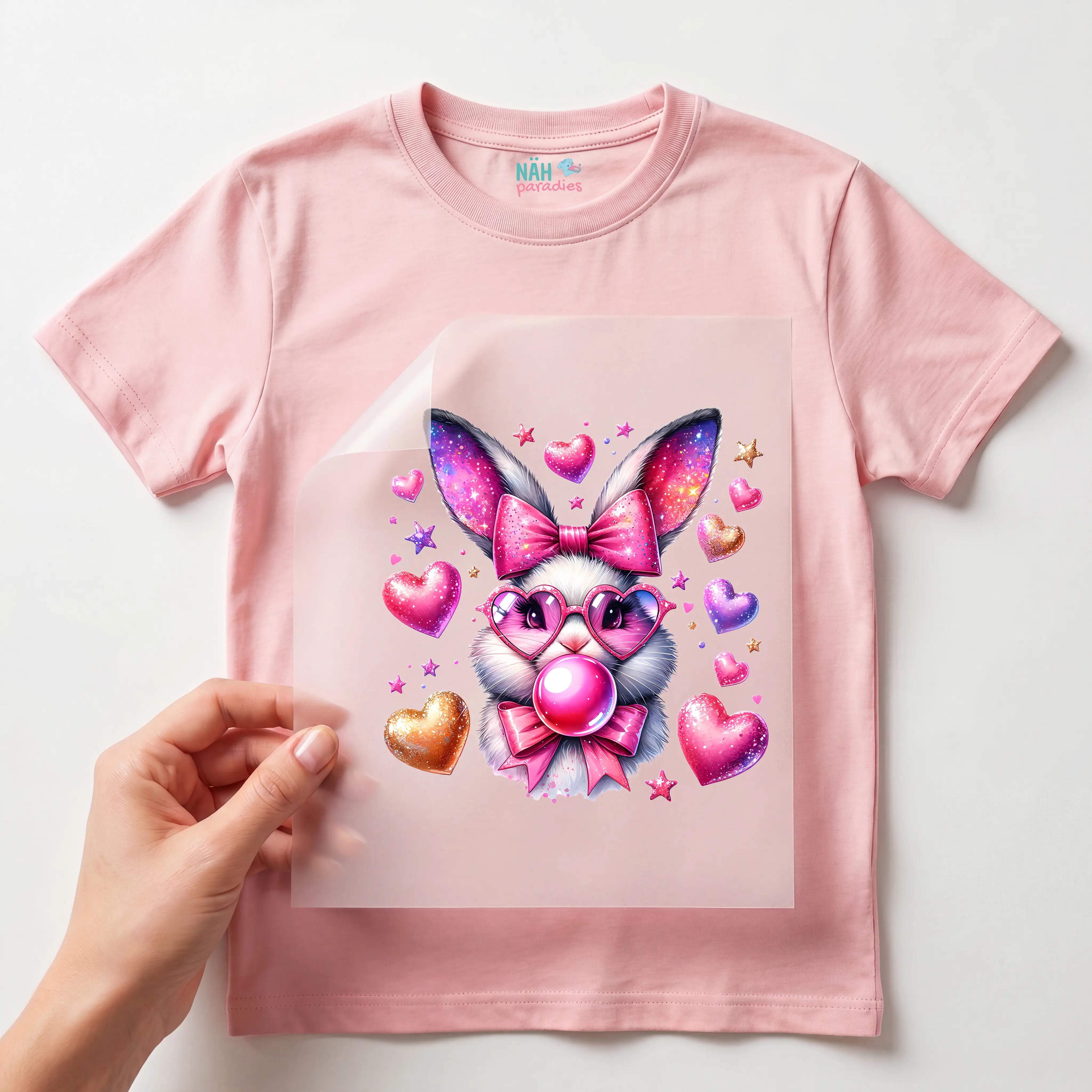Bügelbild Hase Zuckerschnute