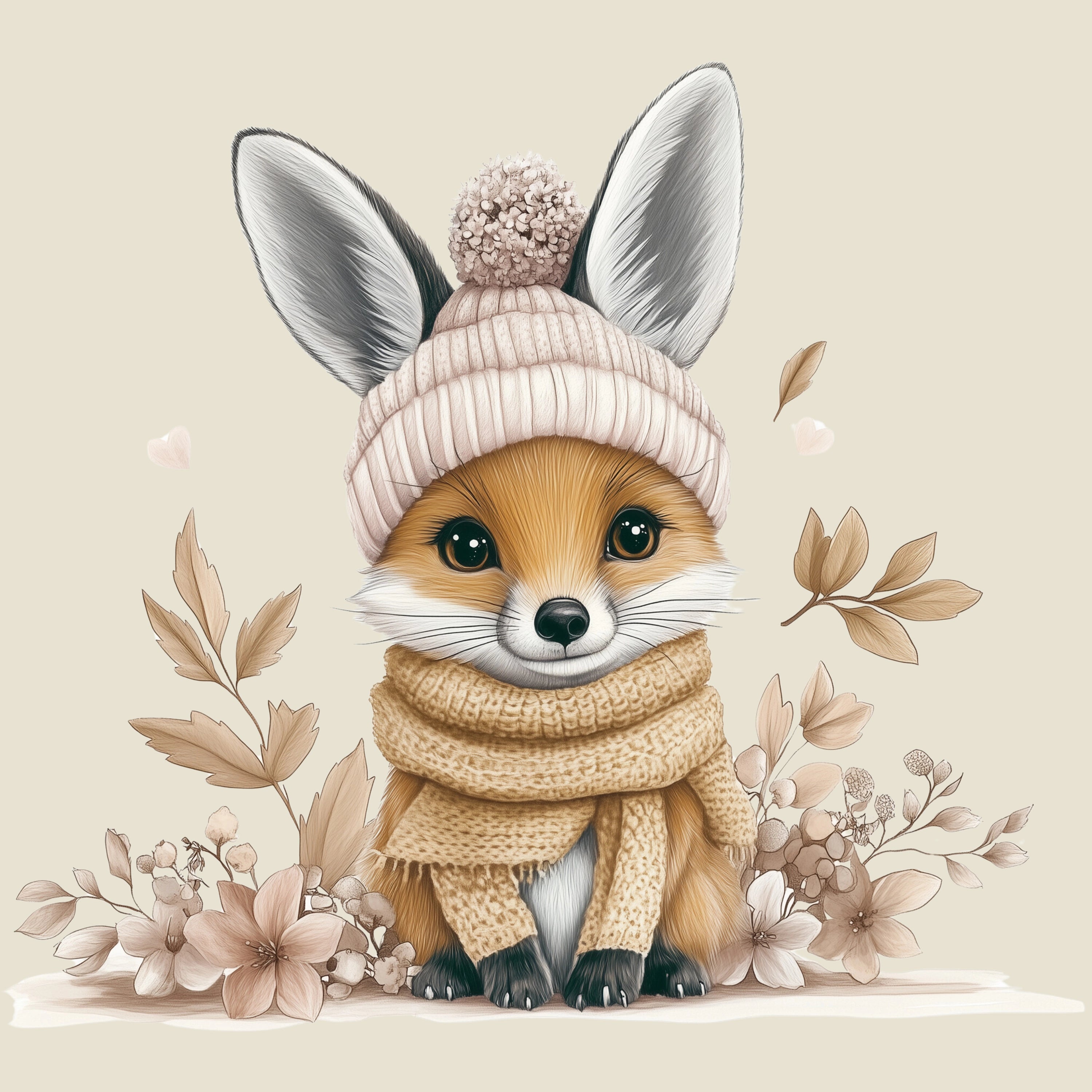 Glitzer Bügelbild Waldtierchen Fuchs Mila