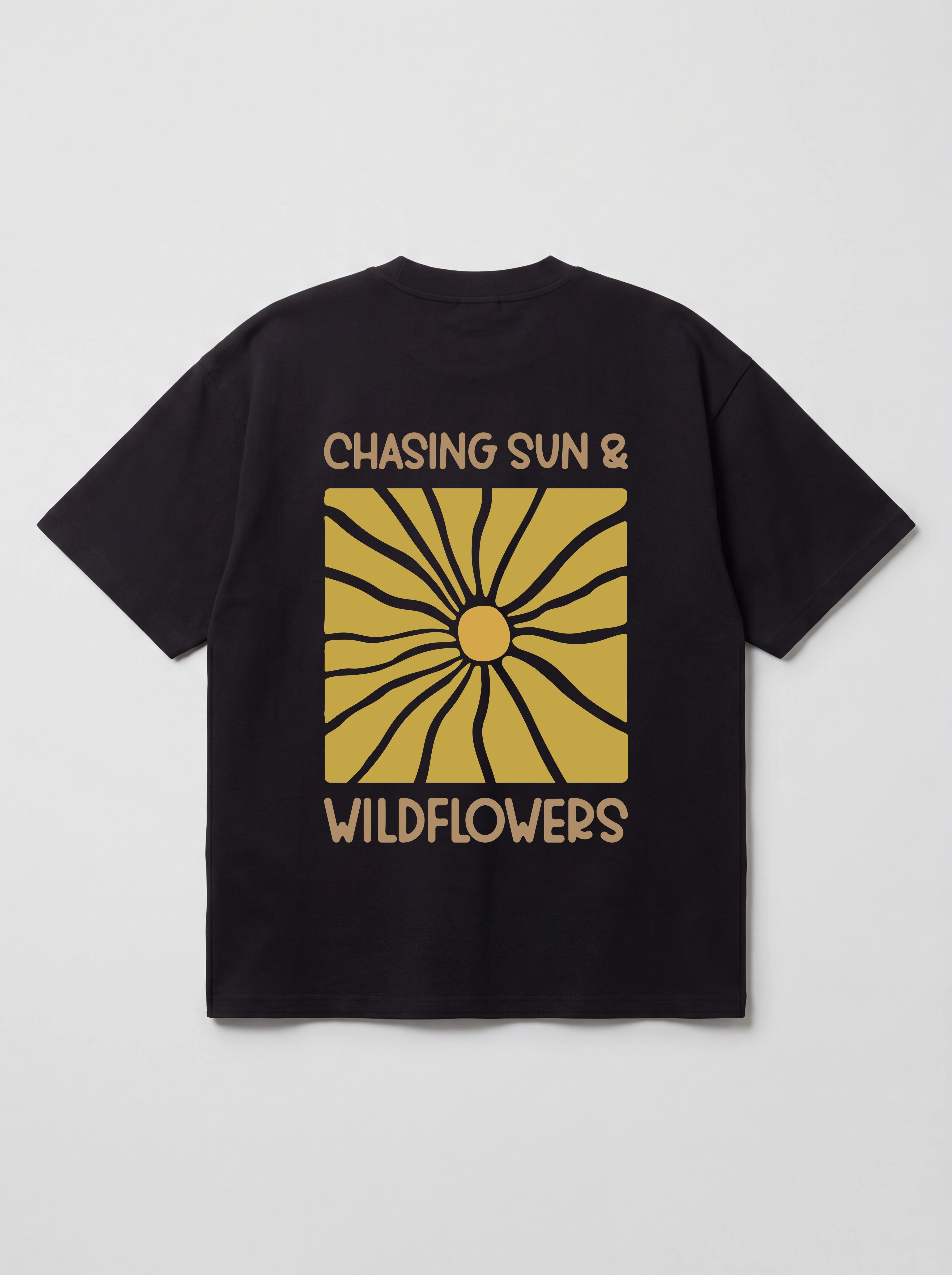 CHASING SUN AND WILDFLOWERS - OVERSIZED SHIRT BACKPRINT