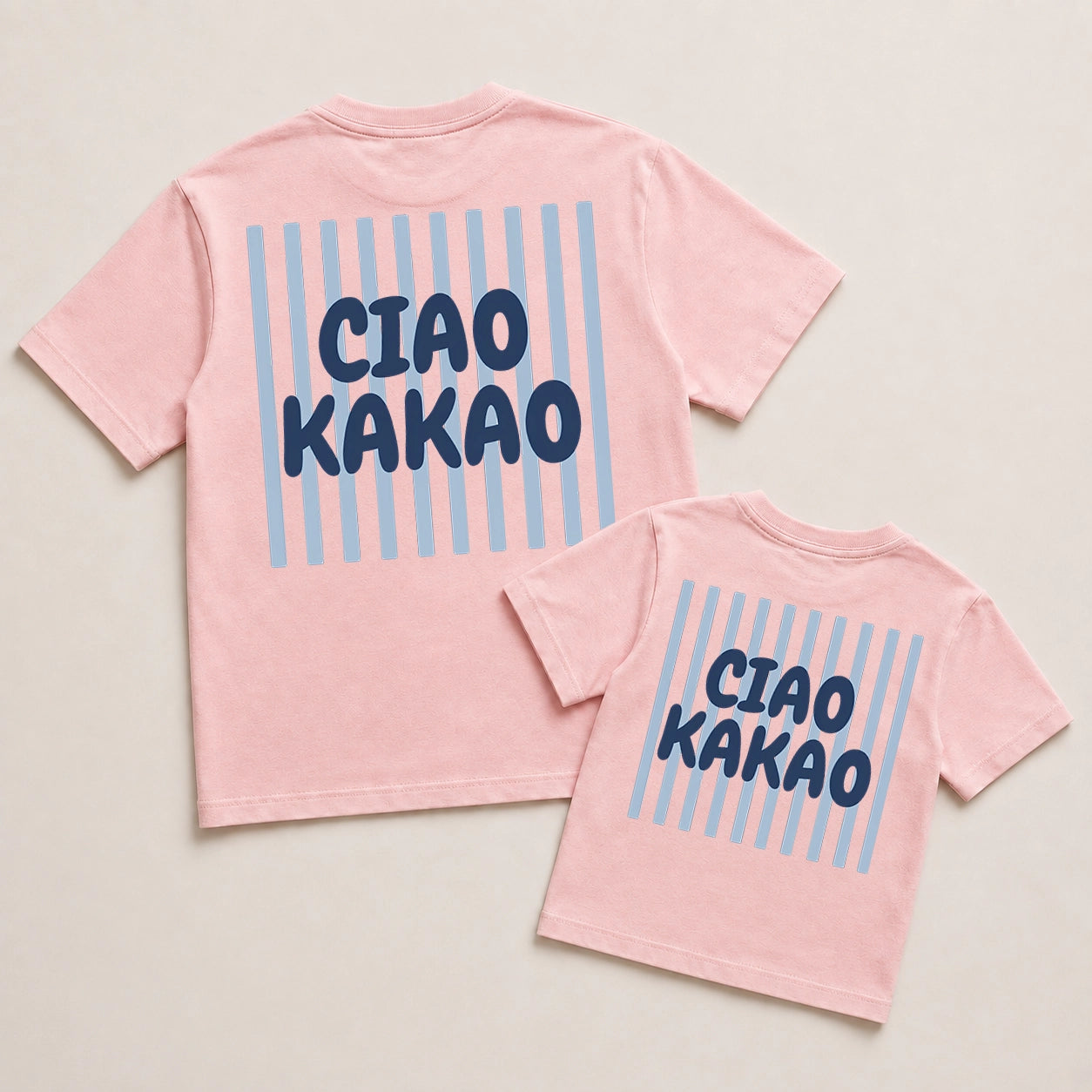 Ciao Kakao Blaue Streifen – Mama & Mini Matching-Set