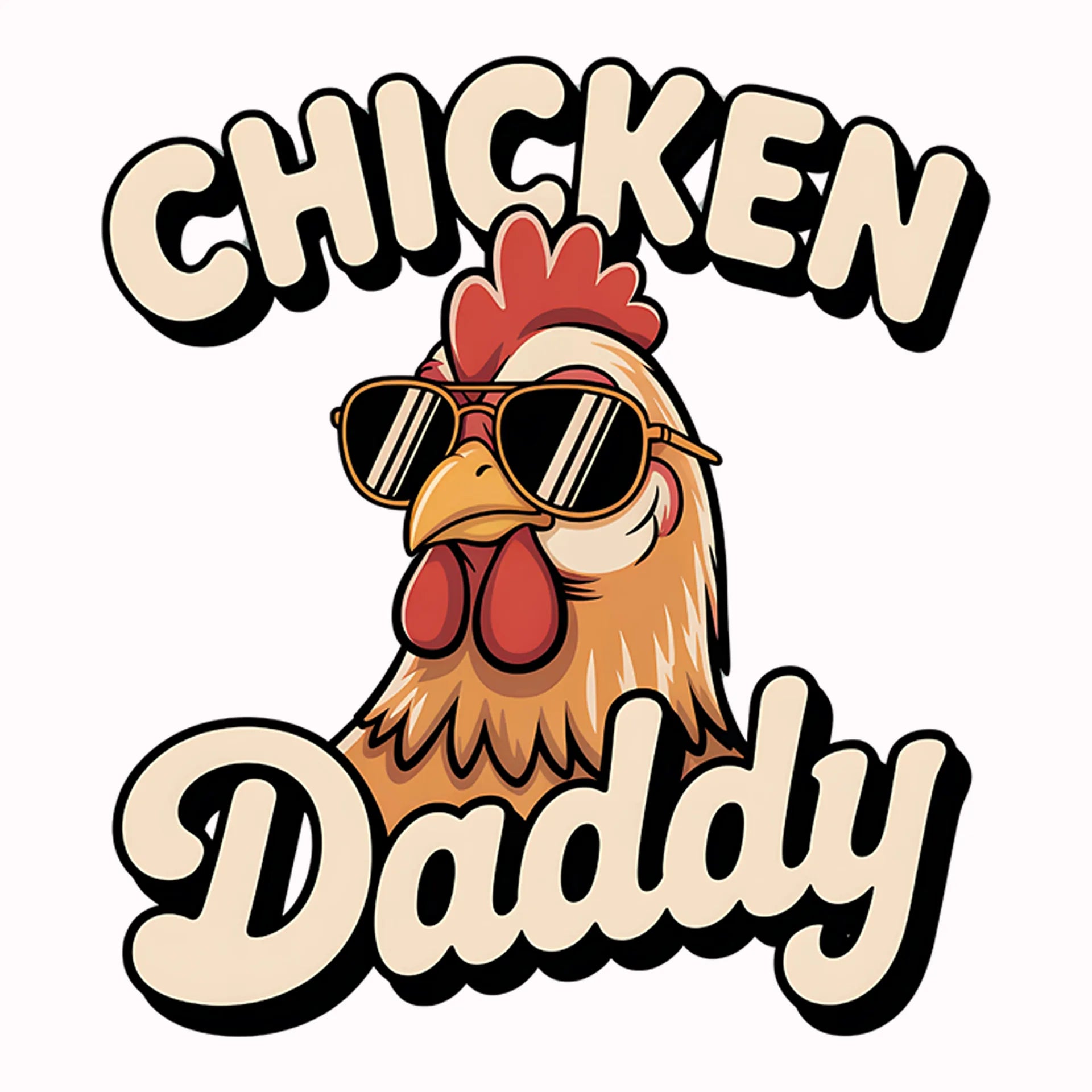 Permanent Sticker Chicken Daddy