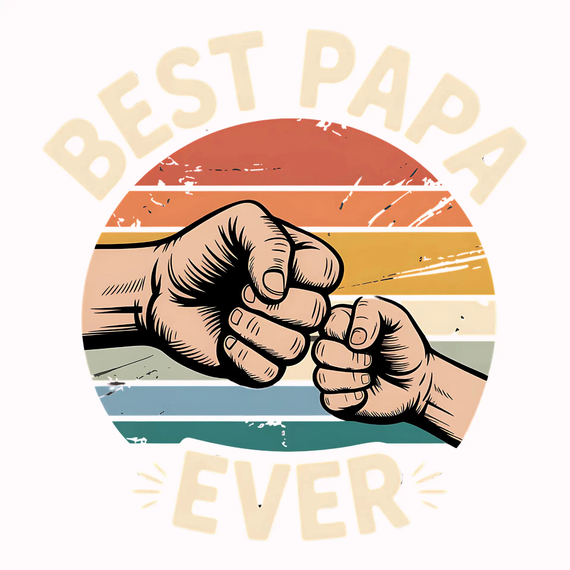 Permanent Sticker Best Papa Ever