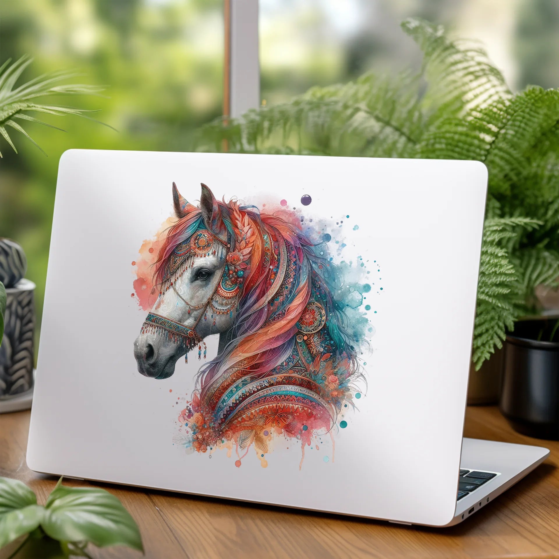 Permanent Sticker Boho Pferd Colorful Soul