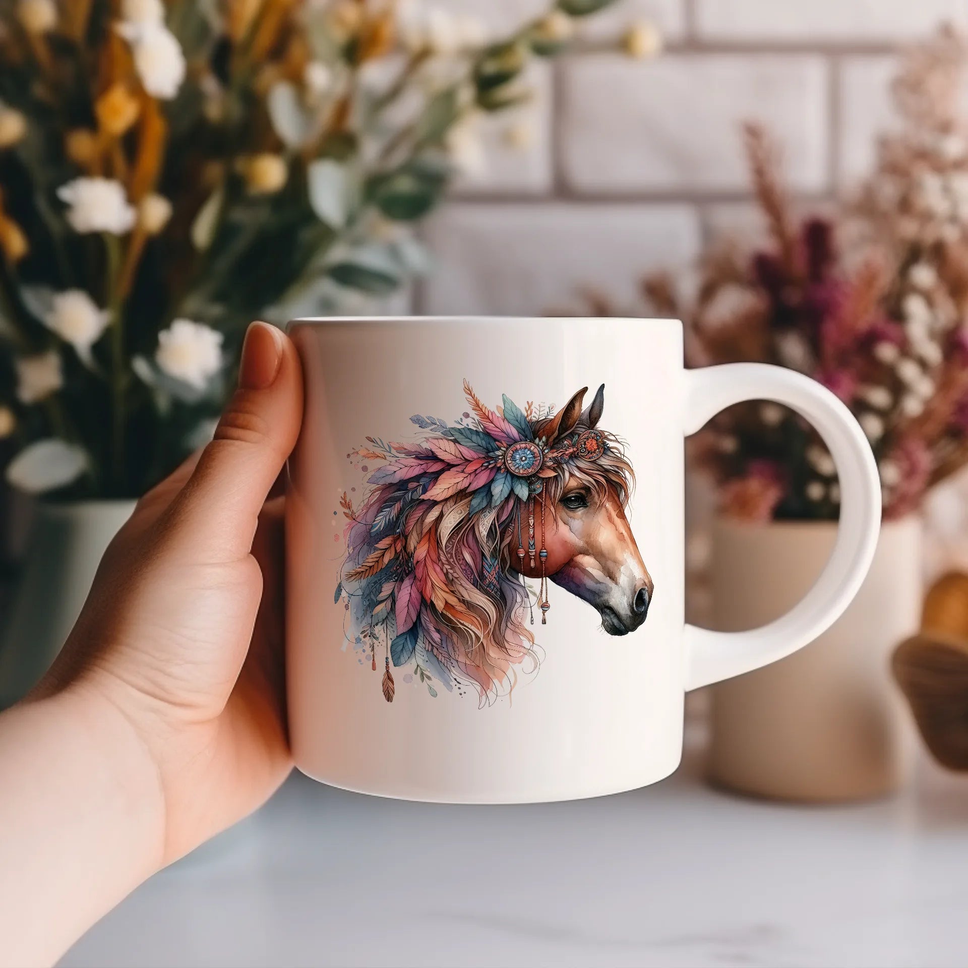 Permanent Sticker Boho Pferd Earth Spirit
