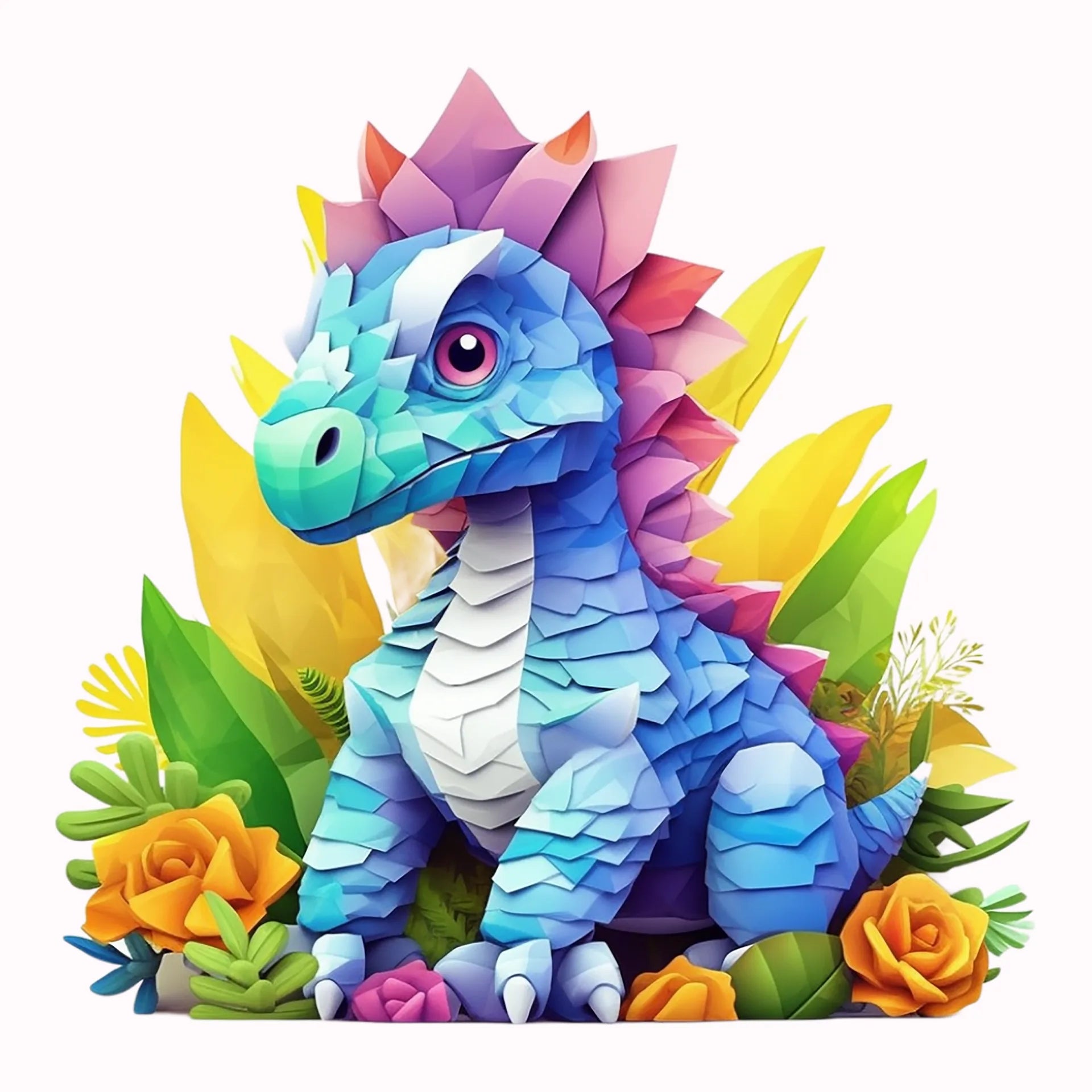 Permanent Sticker Dino Aerion Mosaik