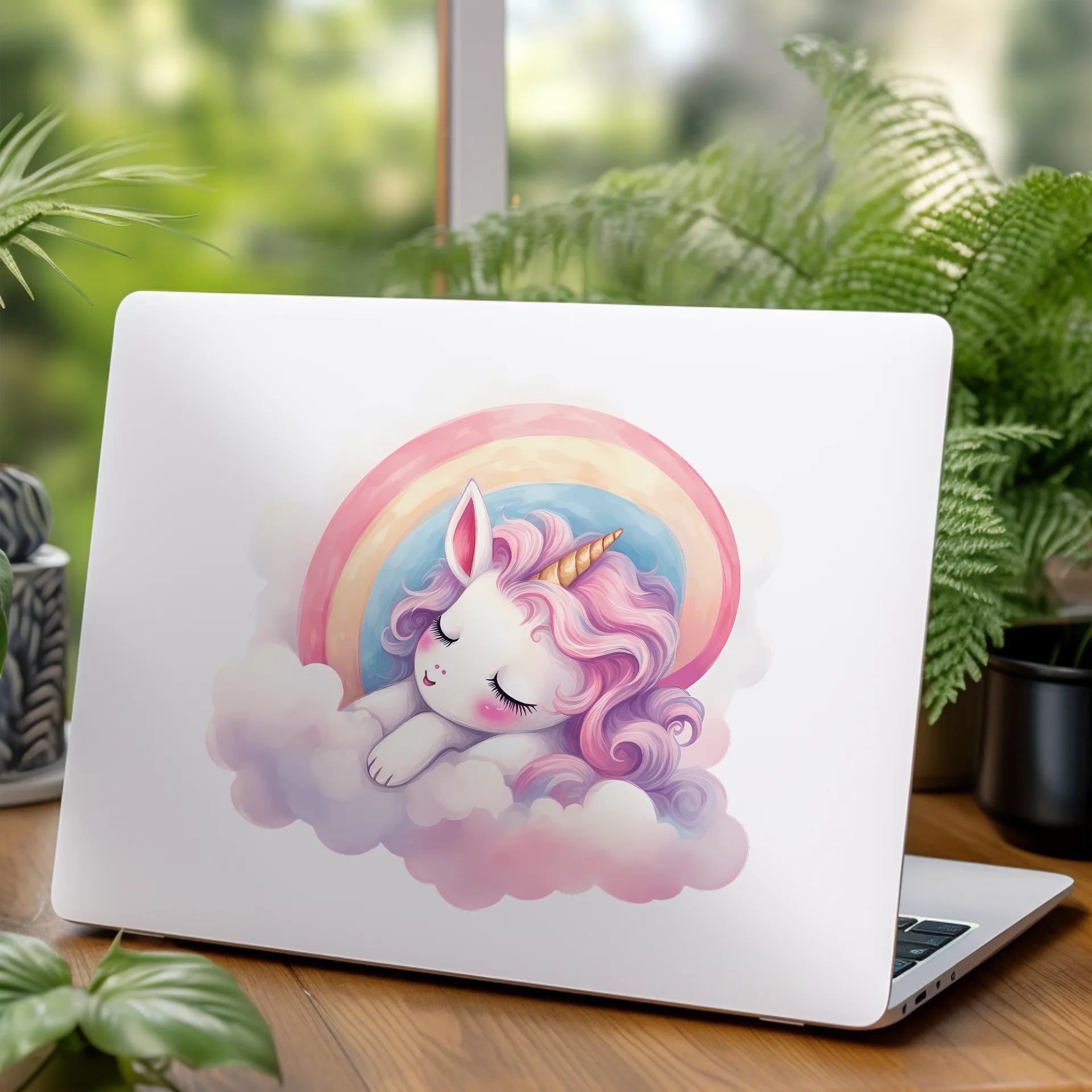 Permanent Sticker Einhorn Regenbogentraum