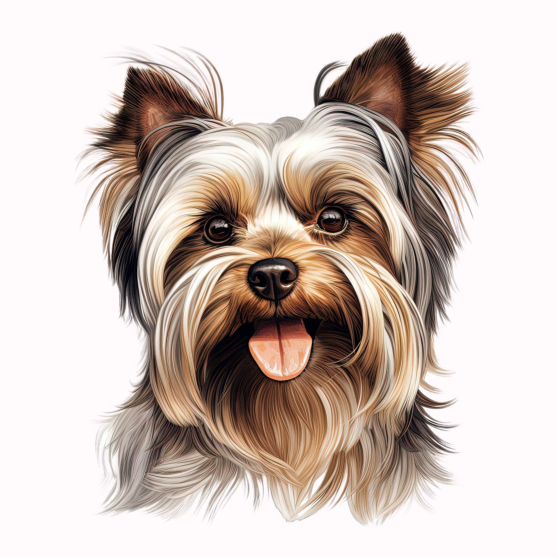 Permanent Sticker Yorkshire Terrier