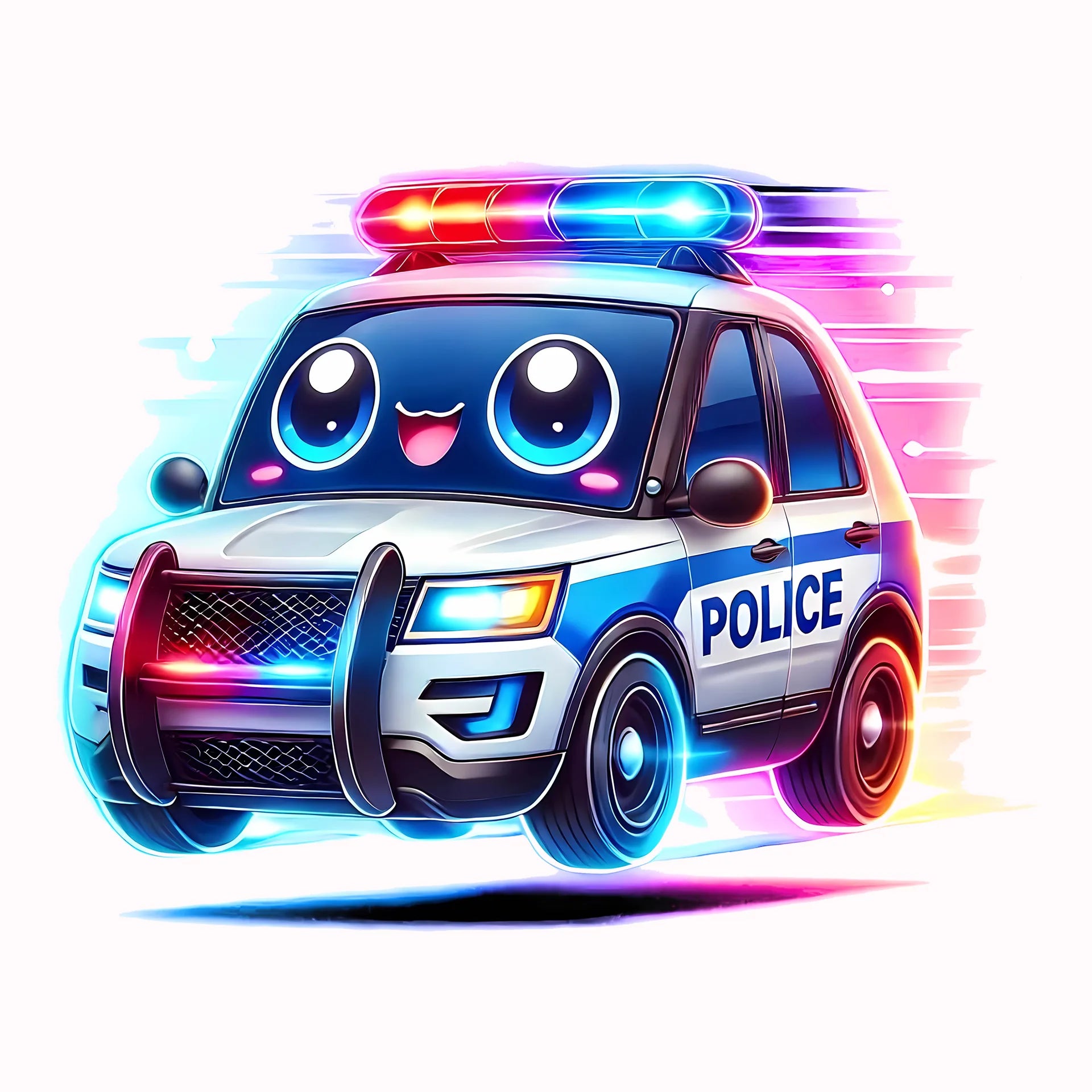 Permanent Sticker Polizei Streifenstar