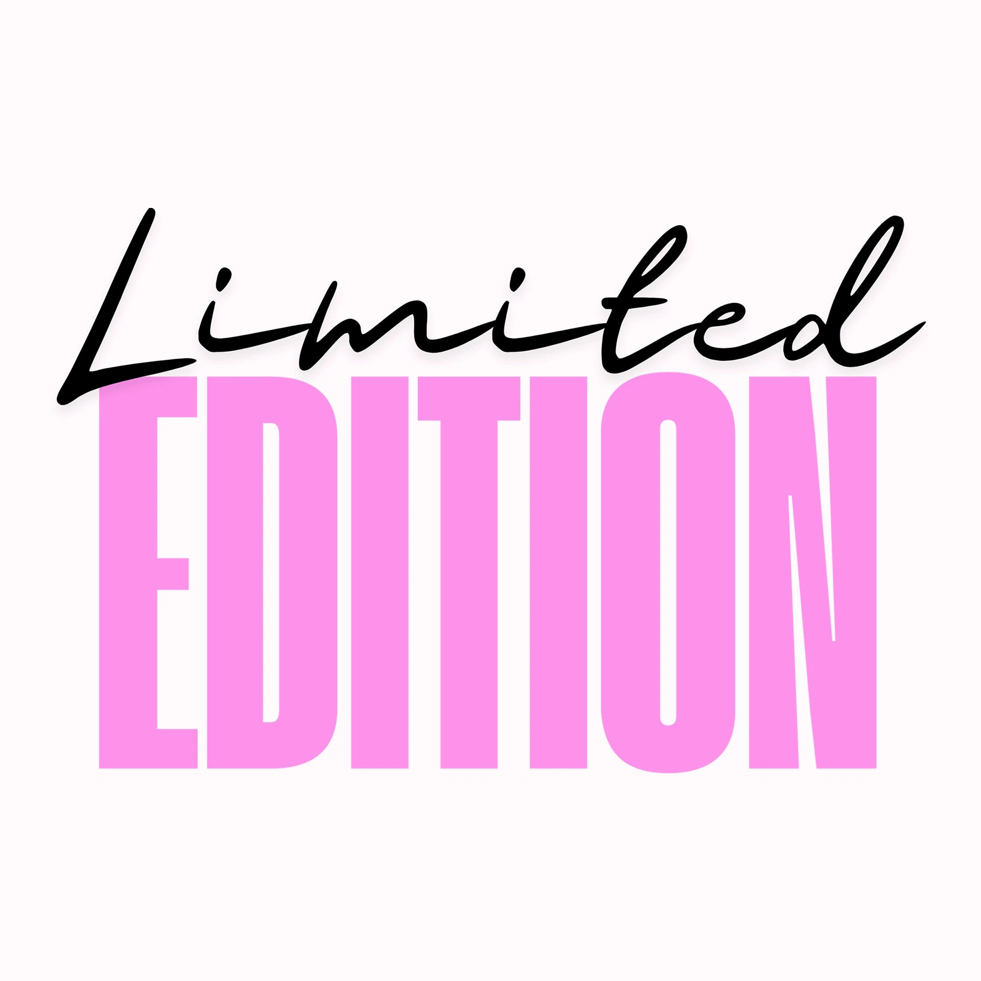 Permanent Sticker Schriftzug Limited Edition Pink