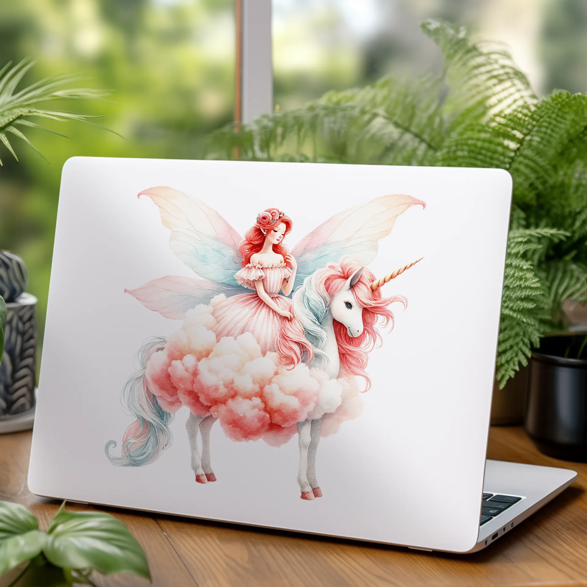 Permanent Sticker Zuckerwatten Fee Einhornritt