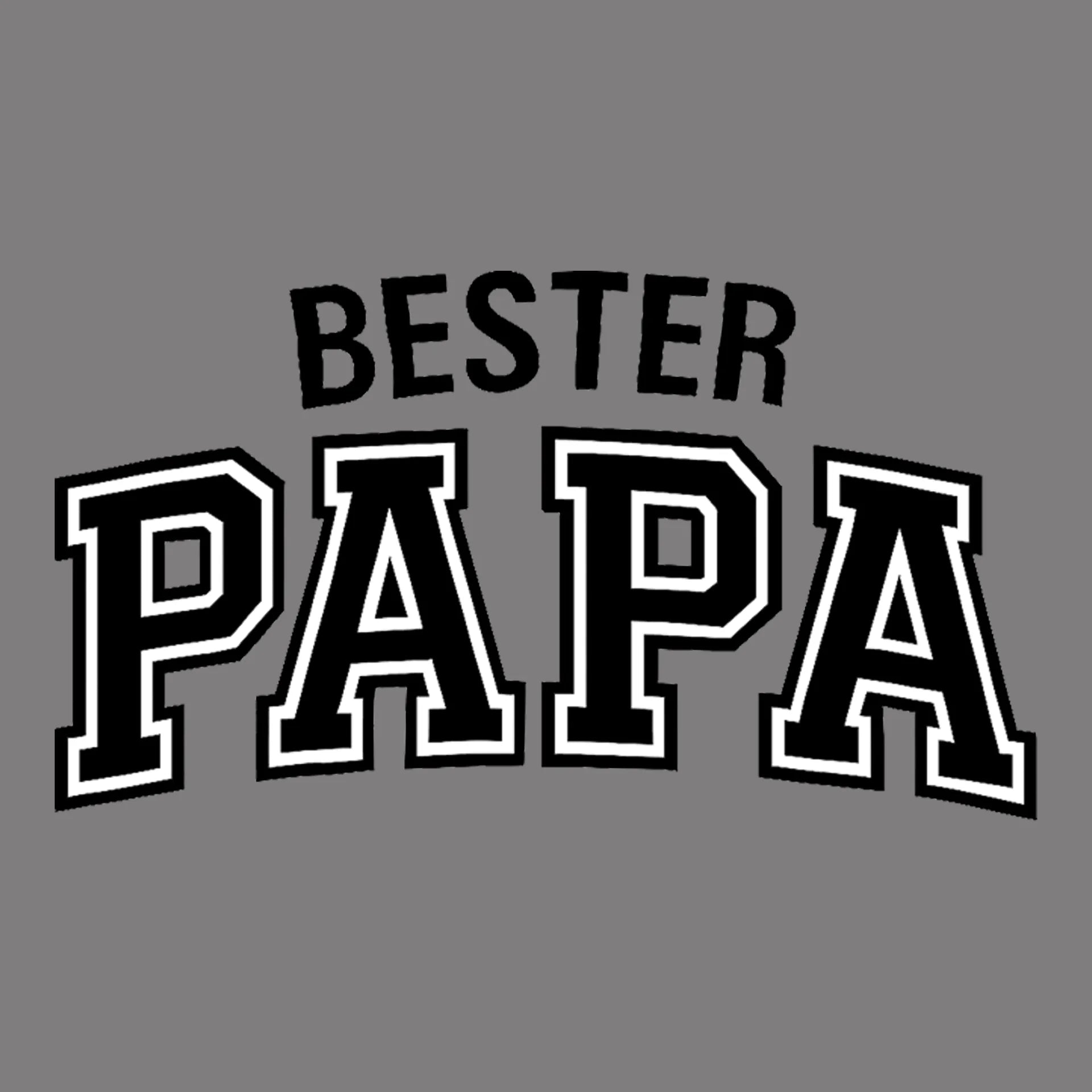 Permanent Sticker Schriftzug bester Papa