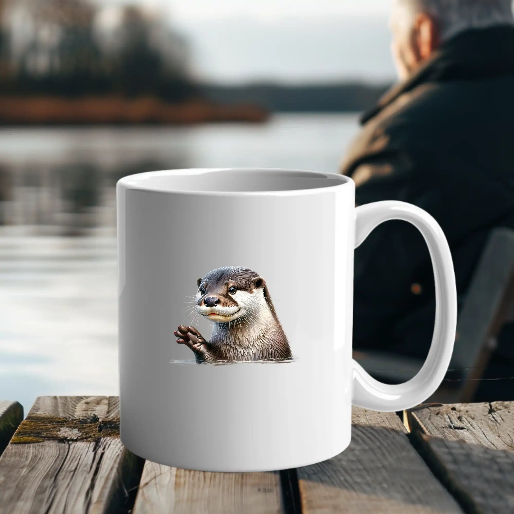 Permanent Sticker Otter Platschi
