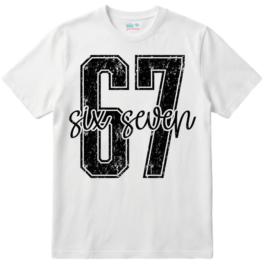Six Seven Classic – Kinder T-Shirt mit Namen | 67 Meme personalisierbar