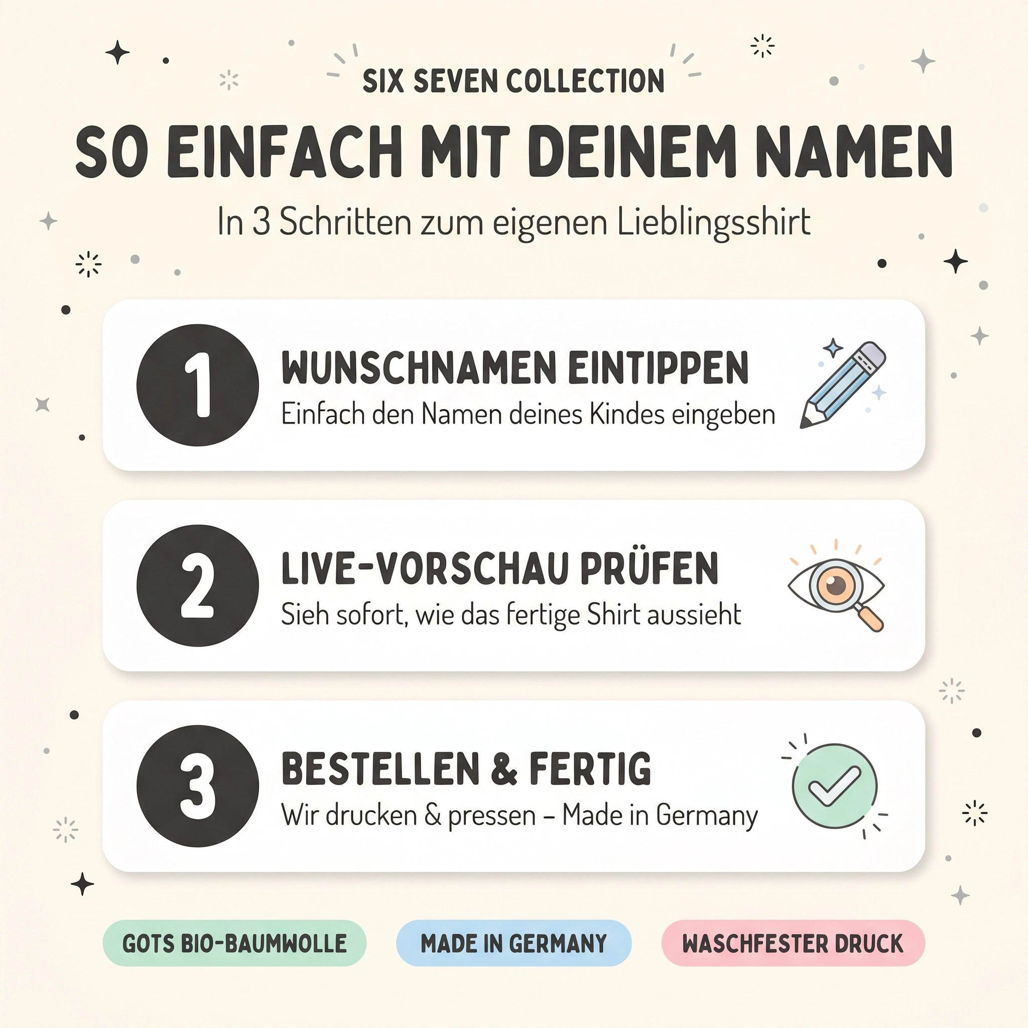 Six Seven Einhorn Regenbogen – Kinder T-Shirt mit Namen | 67 Meme personalisierbar