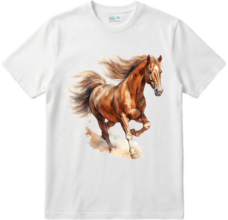 Bio T-Shirt Rennpferd