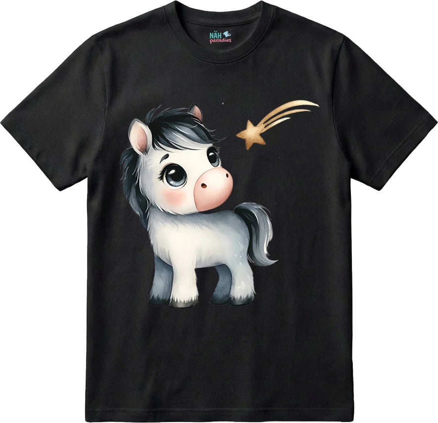 Bio T-Shirt Pony und Sternschnuppe