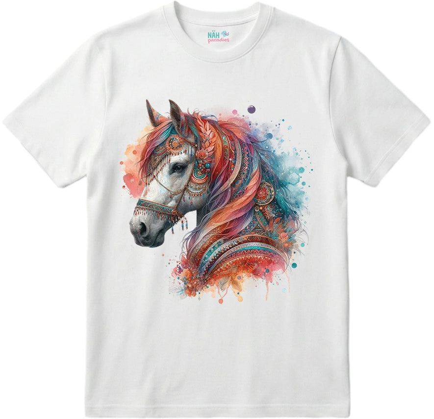 Bio T-Shirt Boho Pferd Colorful Soul
