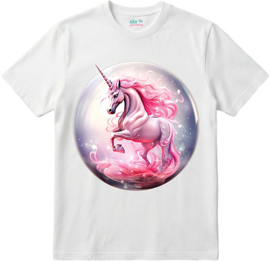 Bio T-Shirt Einhorn Glasskugel