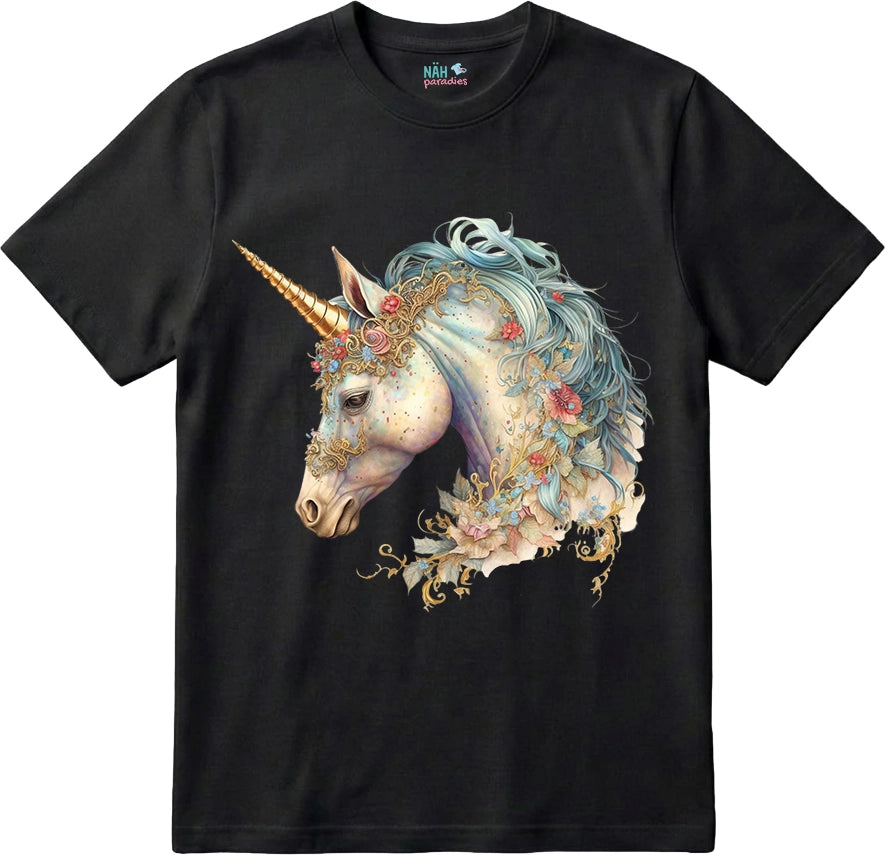 Bio T-Shirt Einhorn Goldenglanz