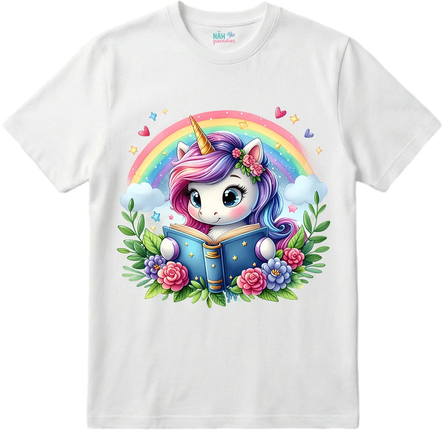 Bio T-Shirt Einhorn Regenbogenleser