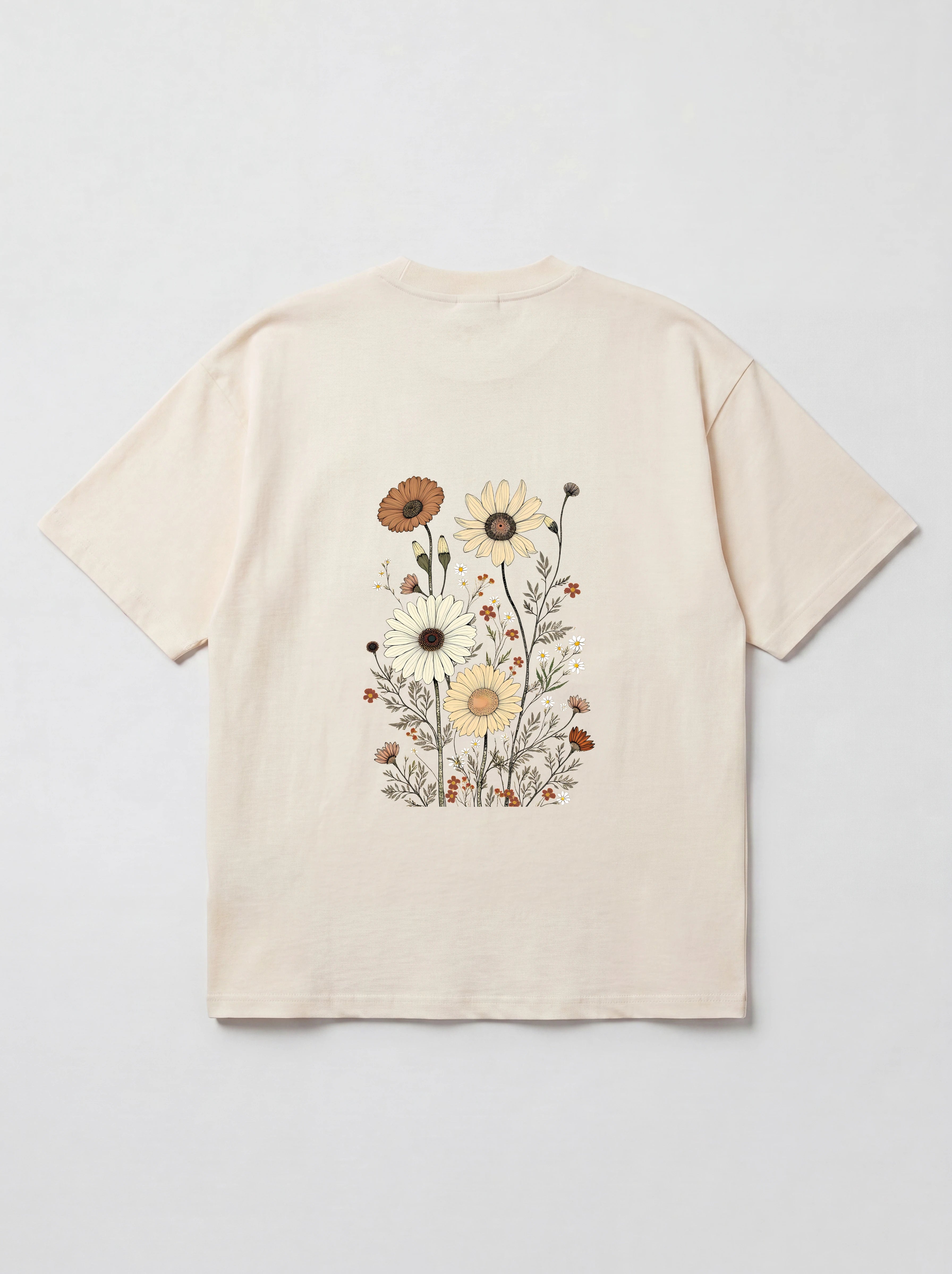 VINTAGE WILDFLOWERS - OVERSIZED SHIRT BACKPRINT