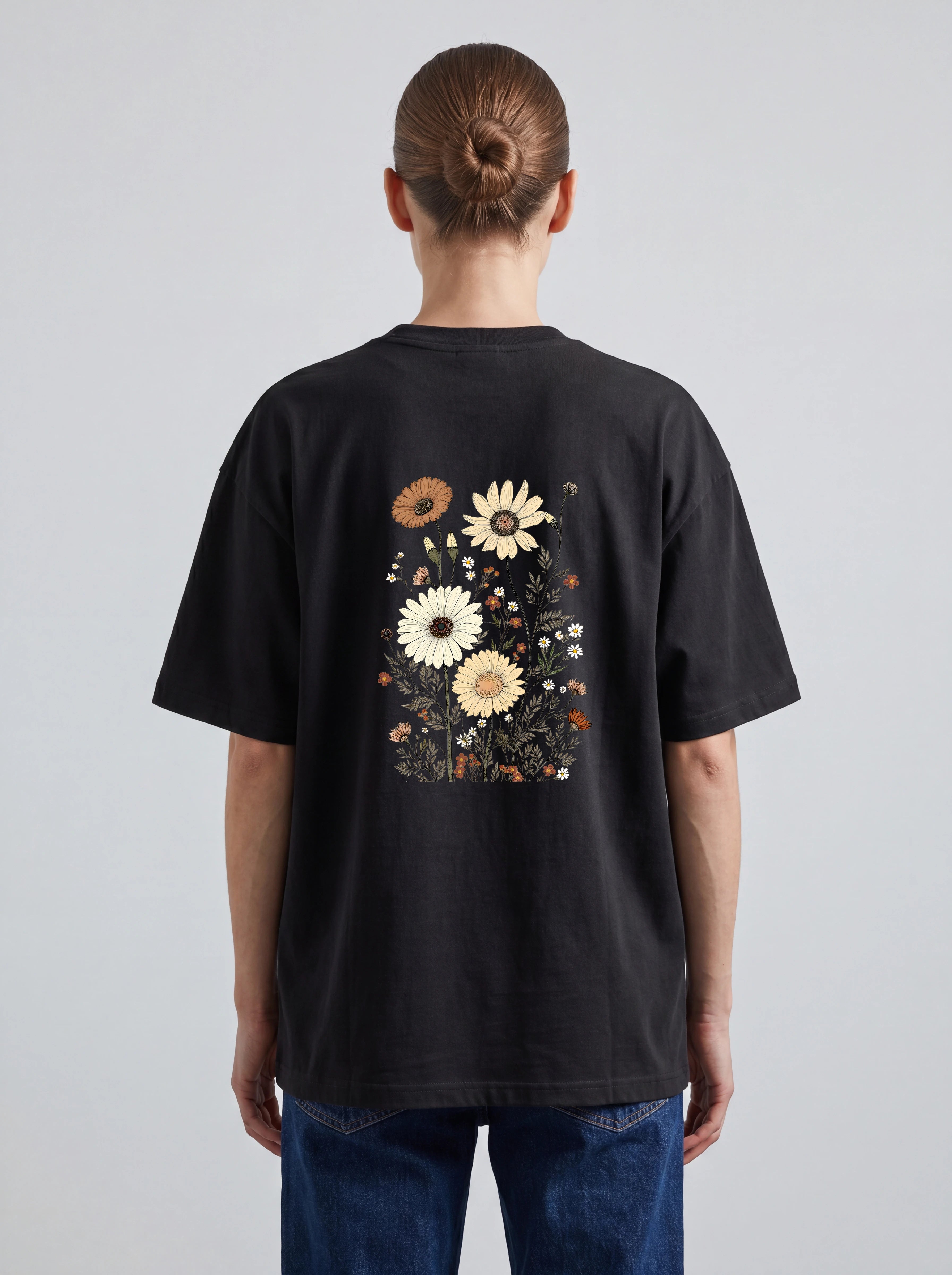 VINTAGE WILDFLOWERS - OVERSIZED SHIRT BACKPRINT