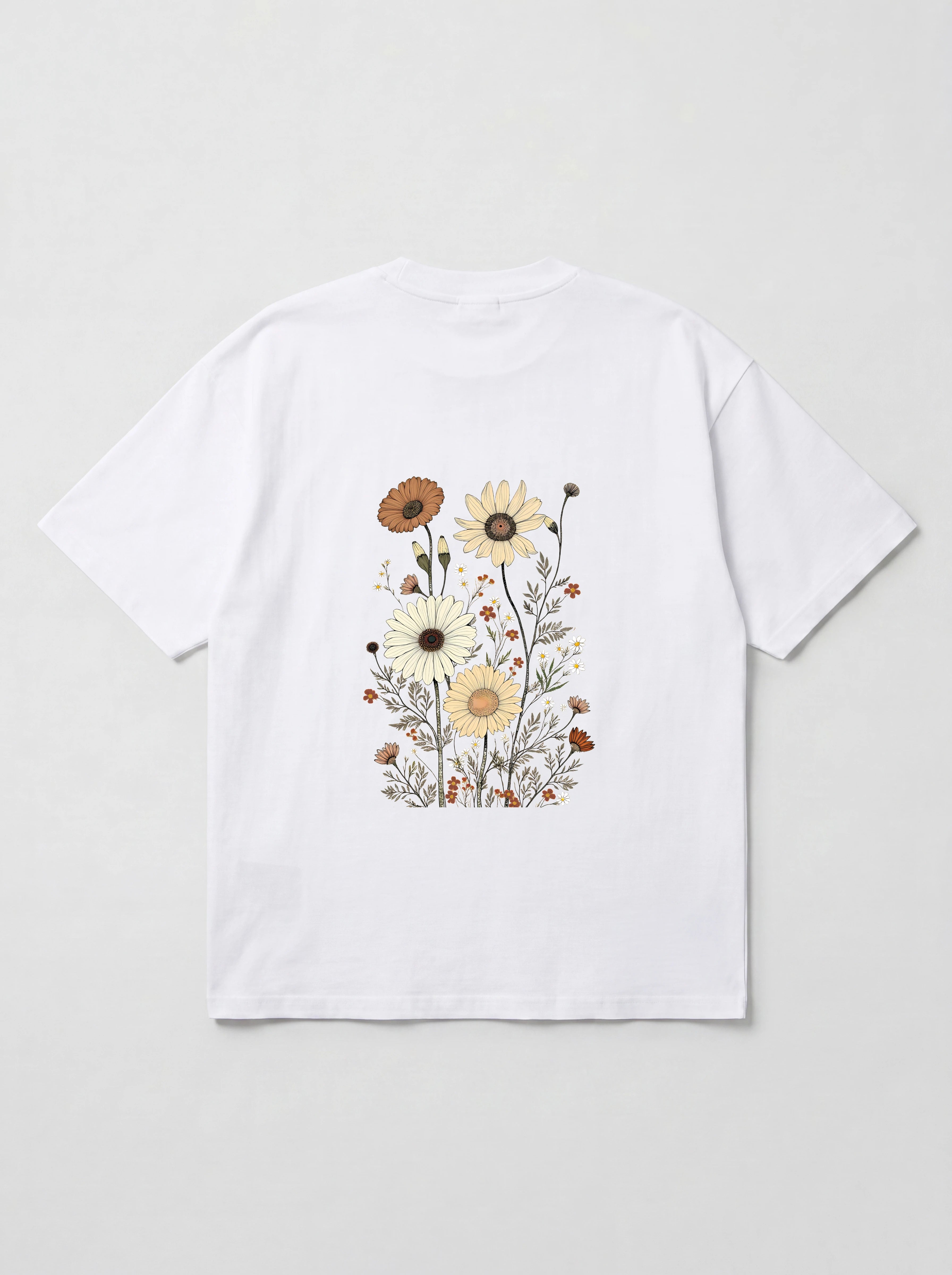 VINTAGE WILDFLOWERS - OVERSIZED SHIRT BACKPRINT
