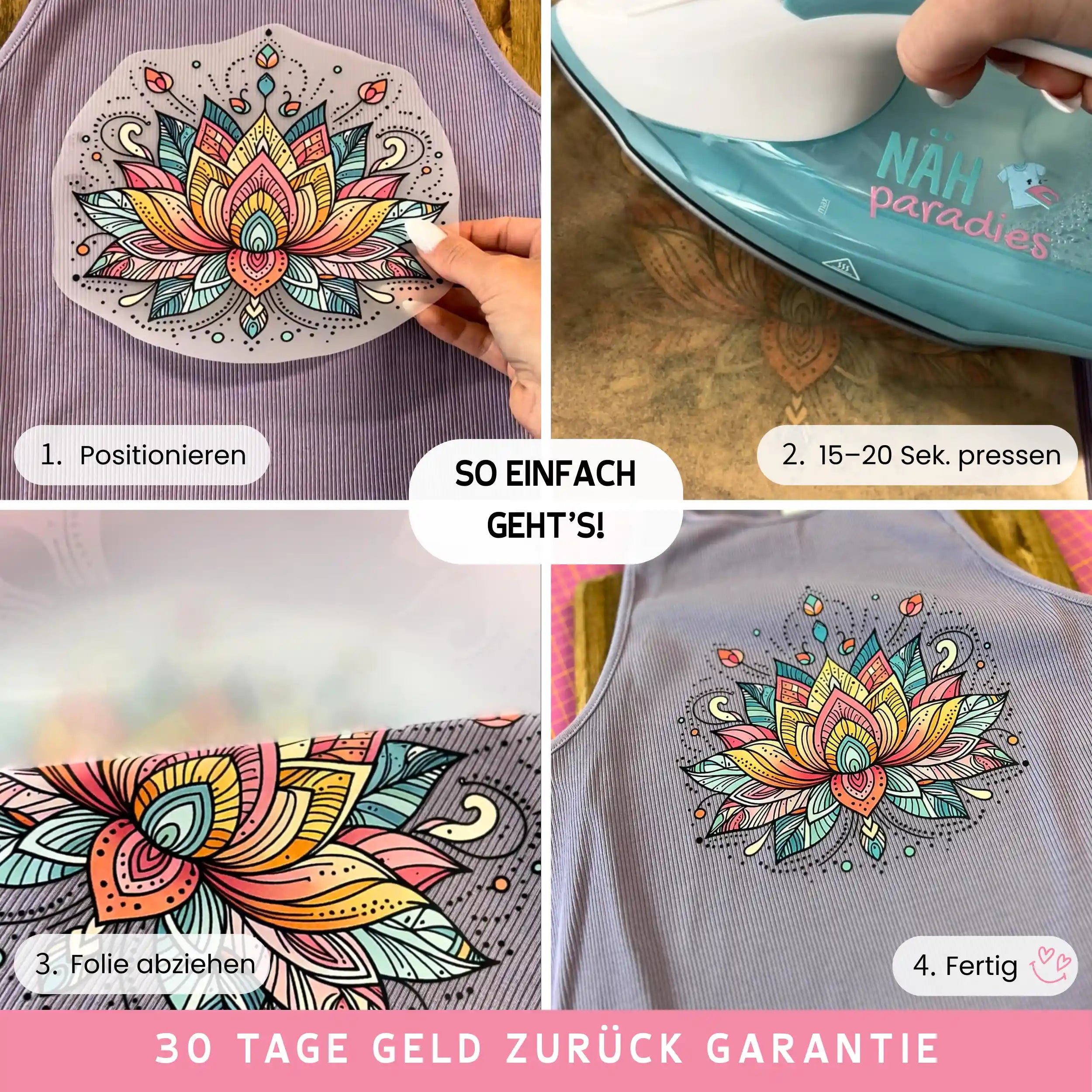 Bügelbild Du bist 1. Klasse