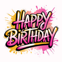 Geburtstag Permanent Sticker