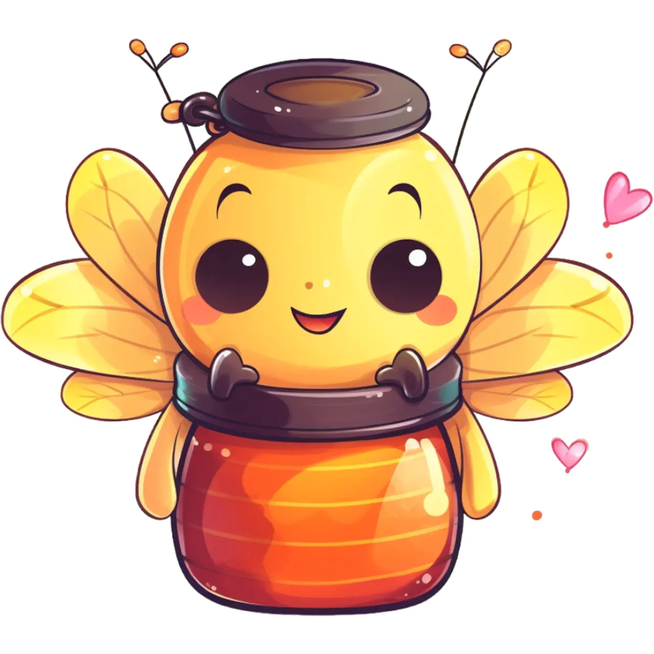 Bügelbild Biene Honigfreundin
