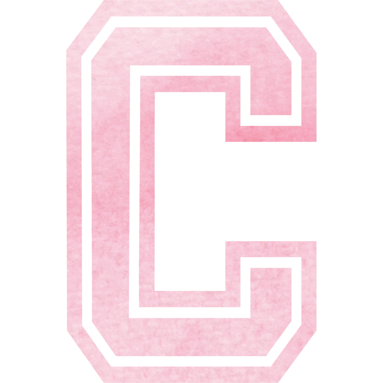 Buegelbild-Buchstabe-Aquarell-Pink-C