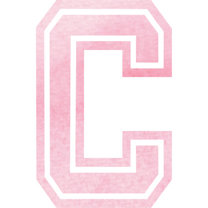 Buegelbild-Buchstabe-Aquarell-Pink-C