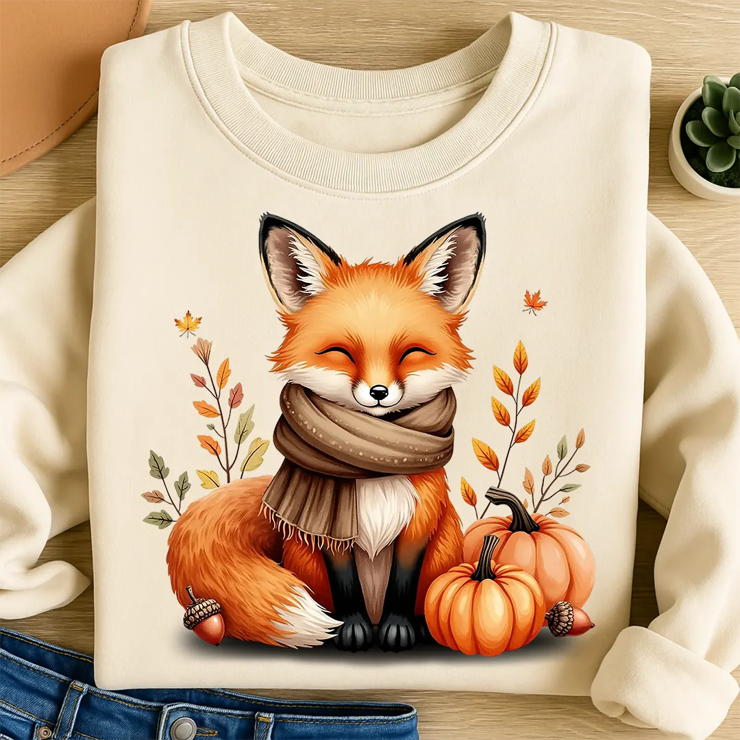 Bügelbild Fuchs Kuschelherbst