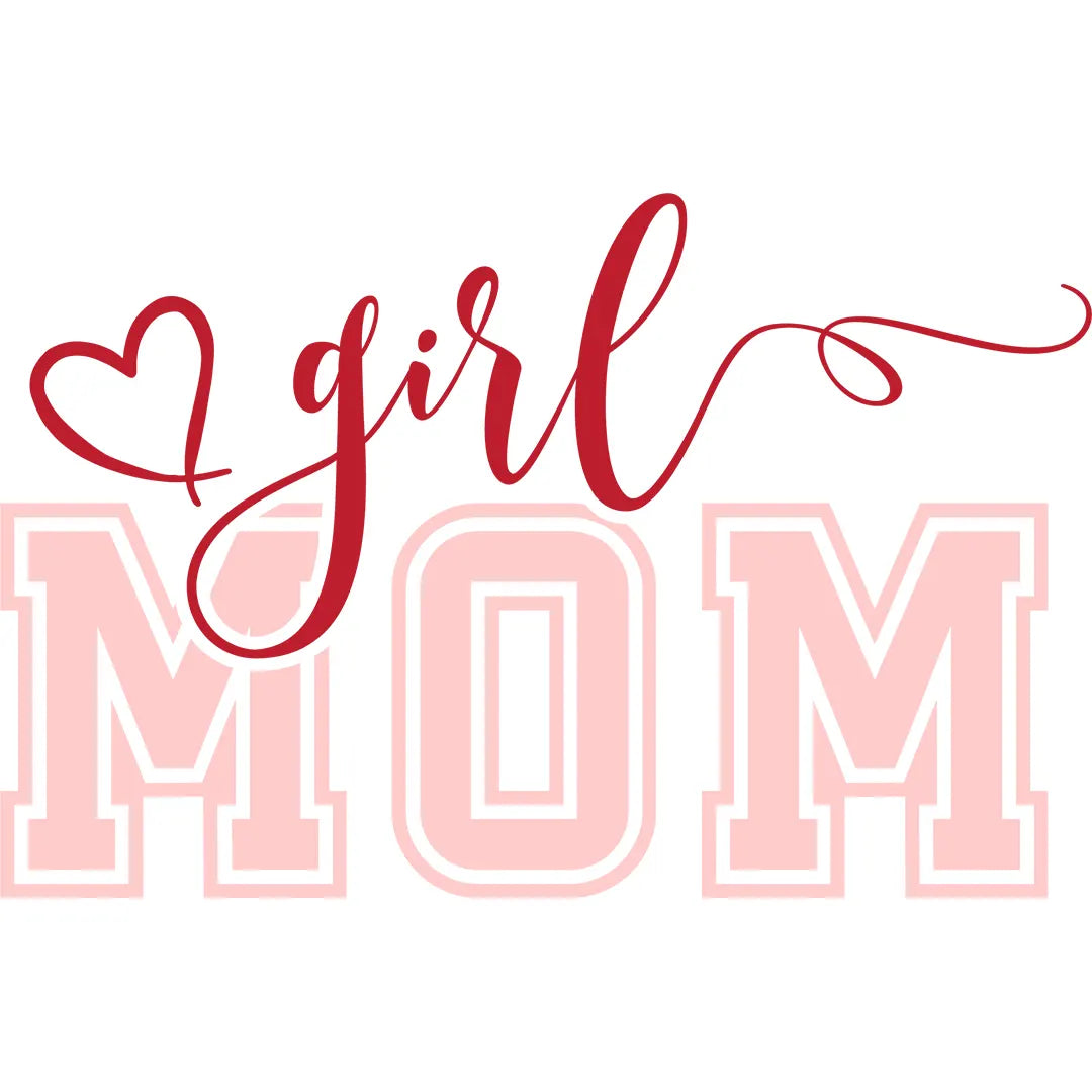 Bügelbild Girl Mom - S
