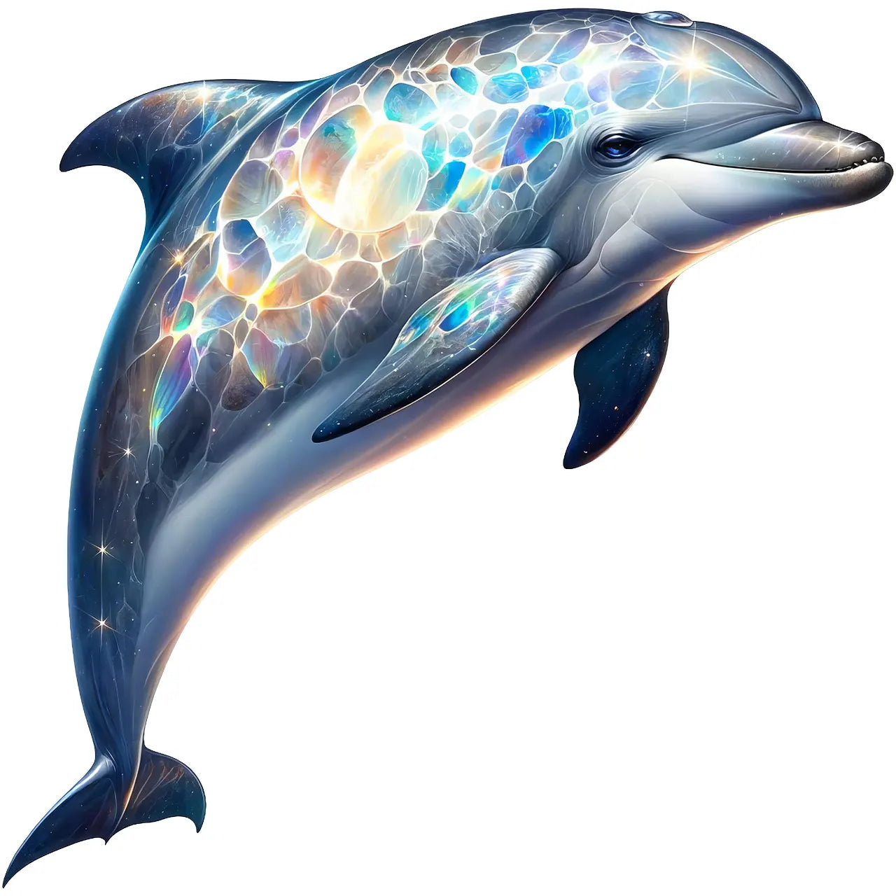 Bügelbild Glitzerdelfin