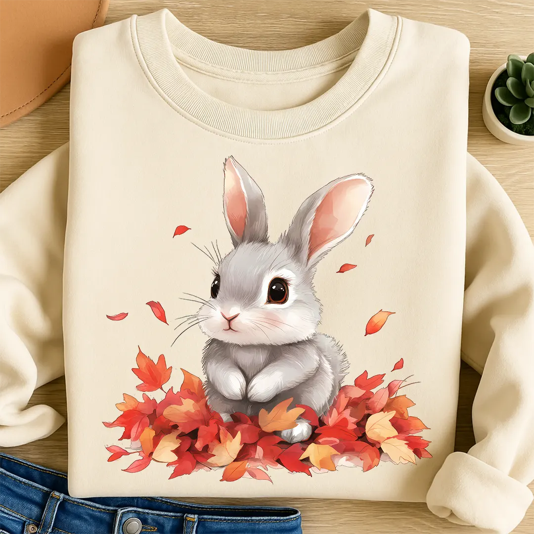 Bügelbild Hase Herbsthüpfer