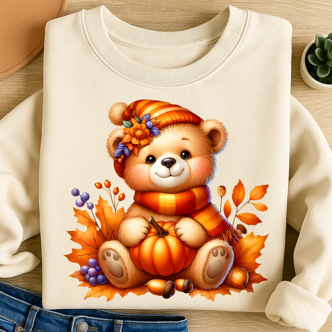 Bügelbild Herbstlicher Bär Bruno
