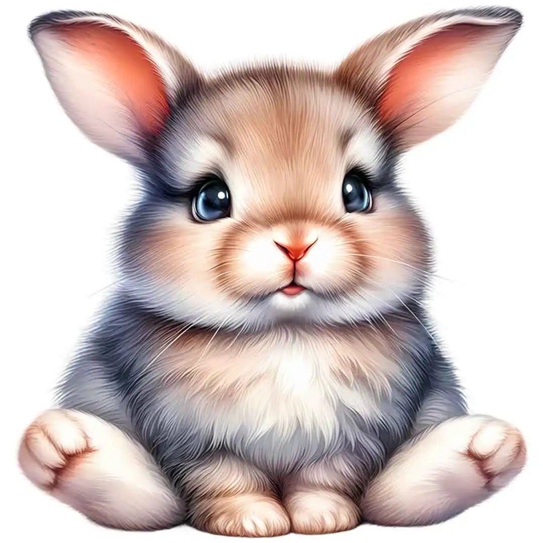 Bügelbild Hoppelhase Flauschtraum - S